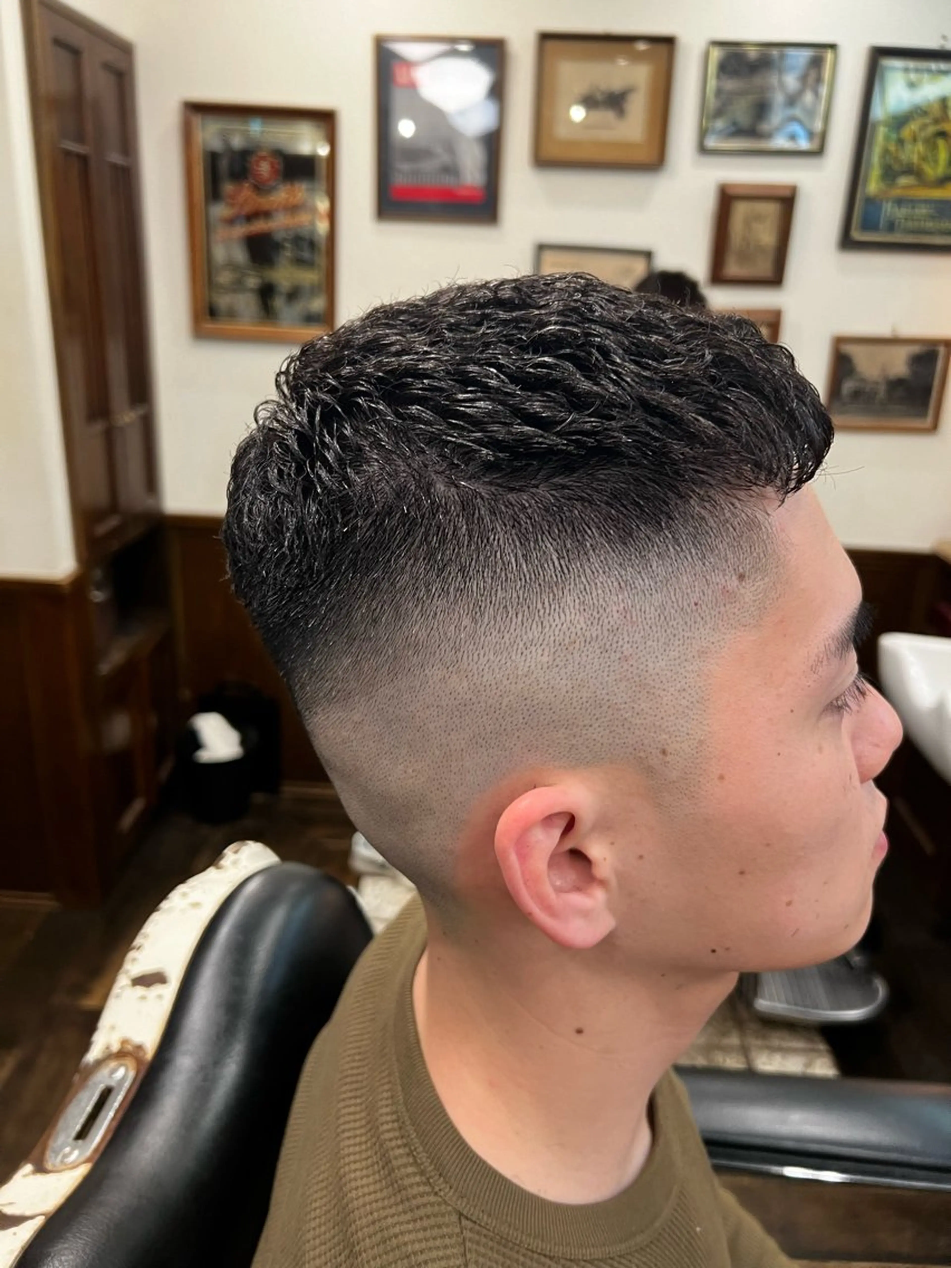 ショート パーマ 大久保 竣太のヘアスタイル