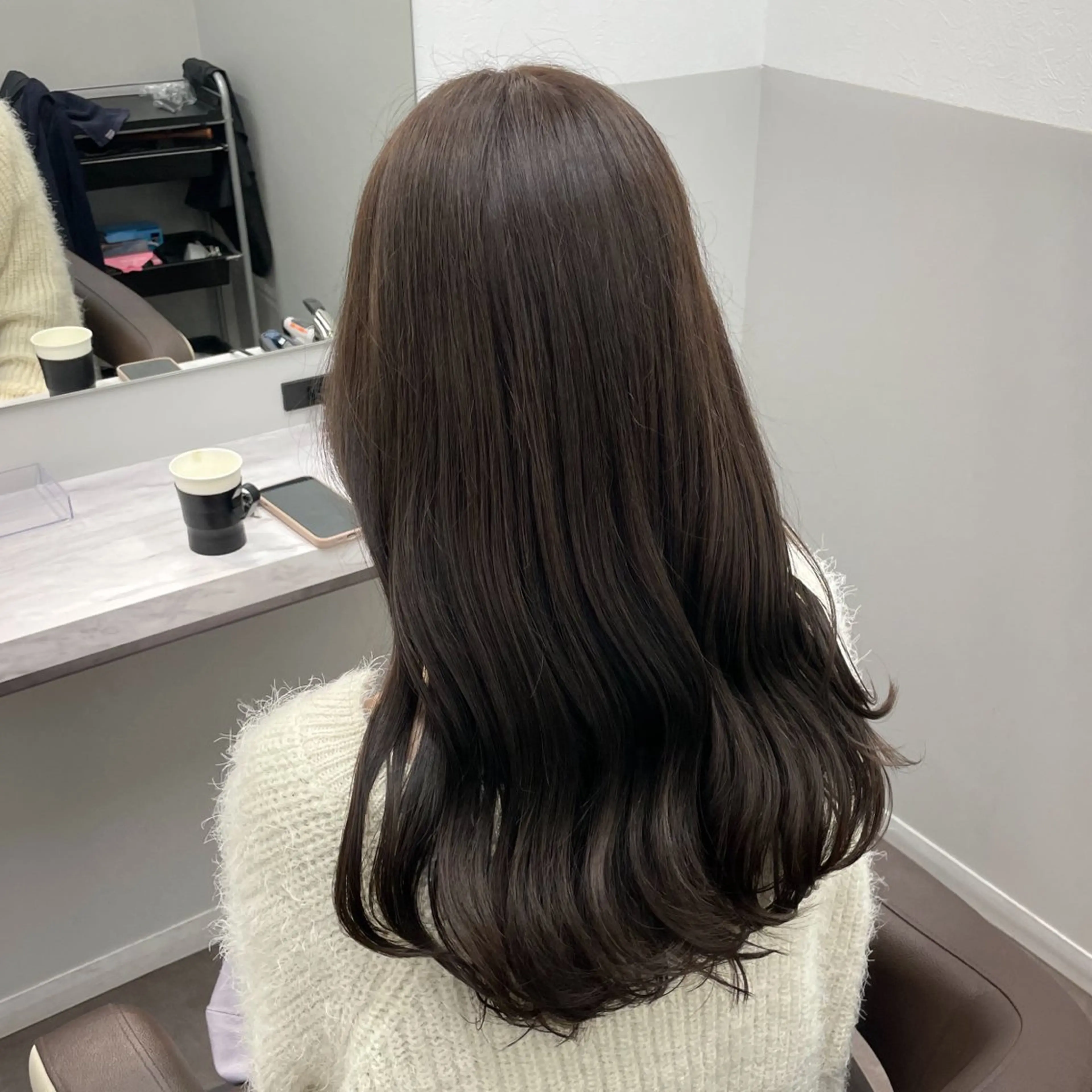 ロング 顔周りカット 韓国風ヘア カット ヘアカラー トリートメント 💎韓国ヘア💎 Harukaのヘアスタイル