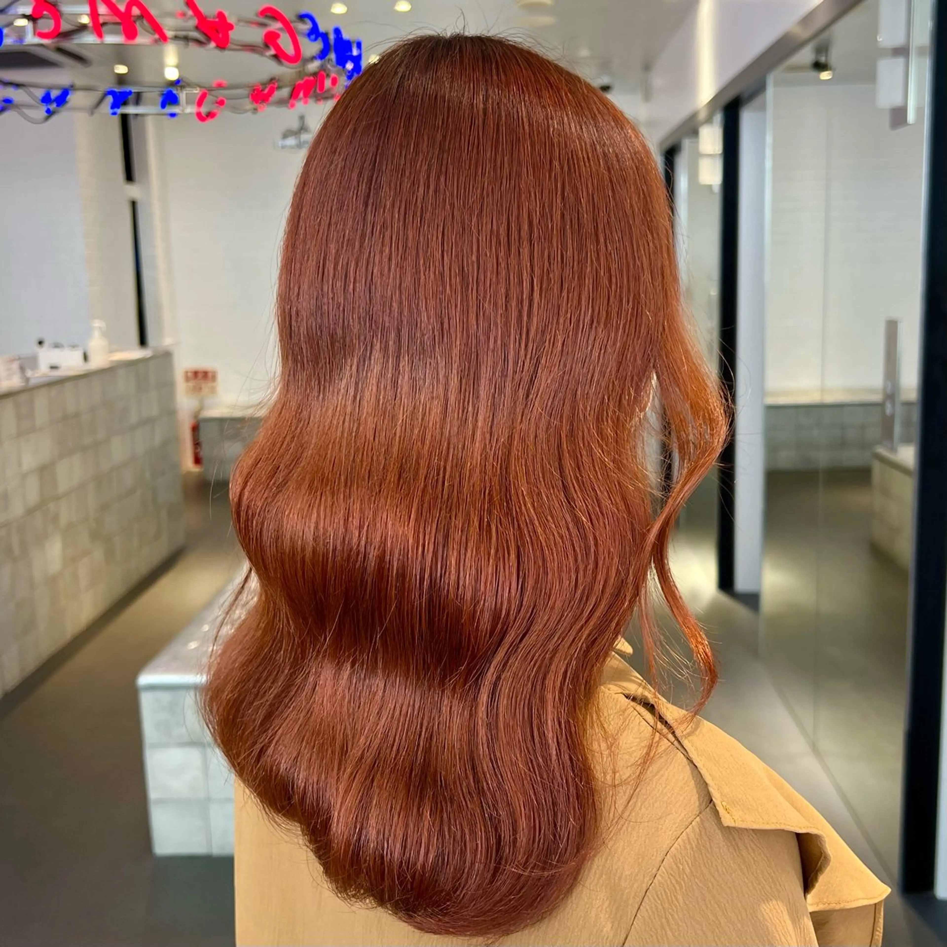 ロング カラー パーマ ヘアアレンジ メンズ ヘアカラー 暖色💖ツヤ髪💖 masae🌼のヘアスタイル