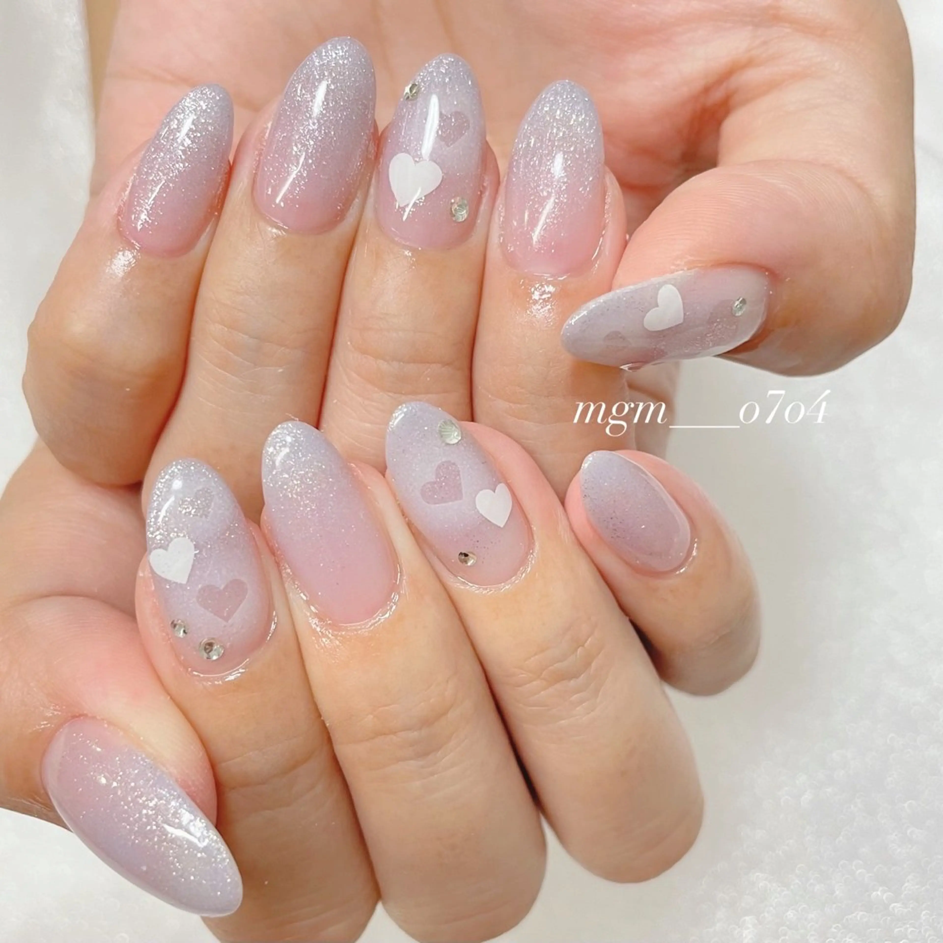 ネイル ハンドネイル ハンドケア MoON...❤︎ MeGuのネイルデザイン