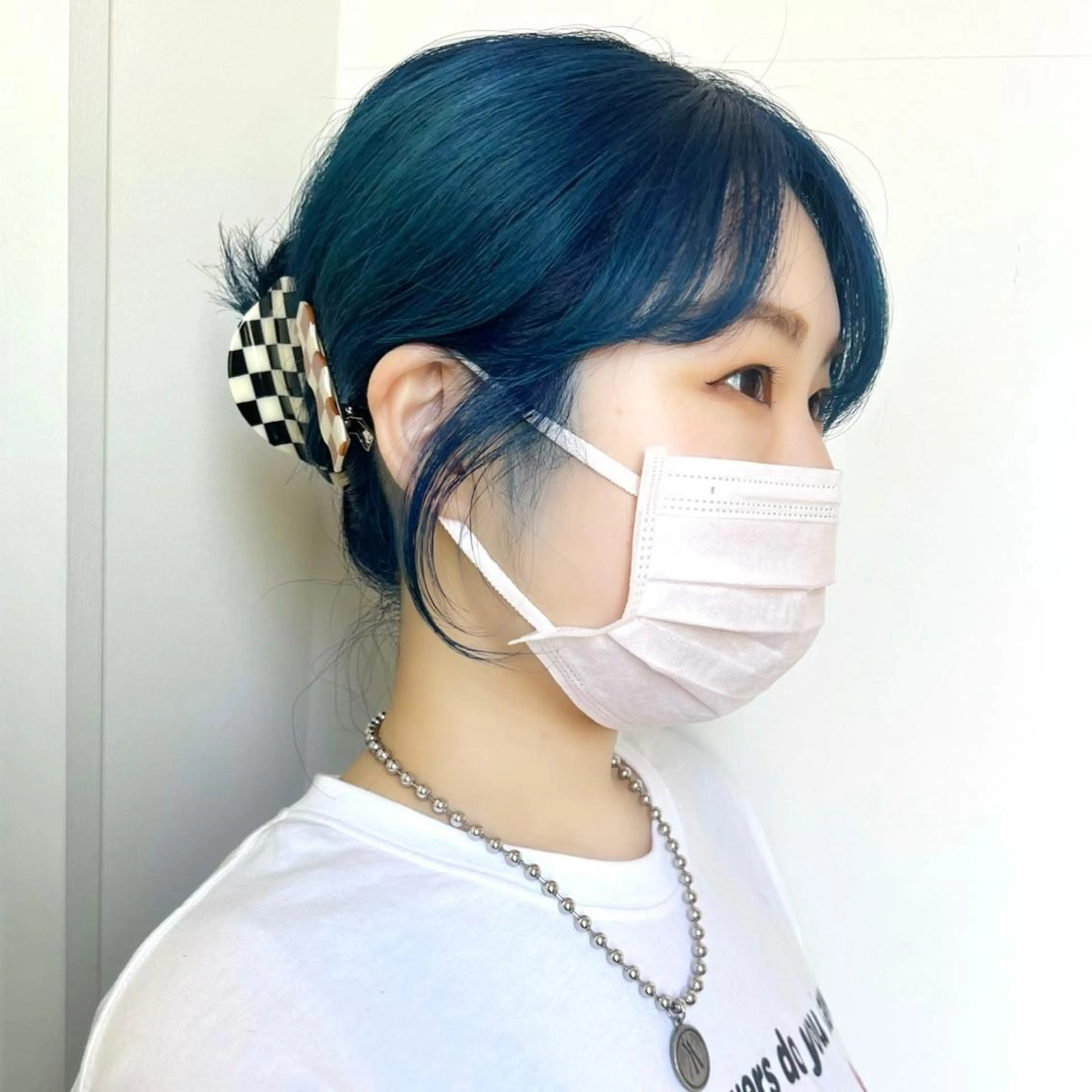 ミディアム カラー ブルーカラー 韓国ヘア /男女❄️ 細江 美紅のヘアスタイル