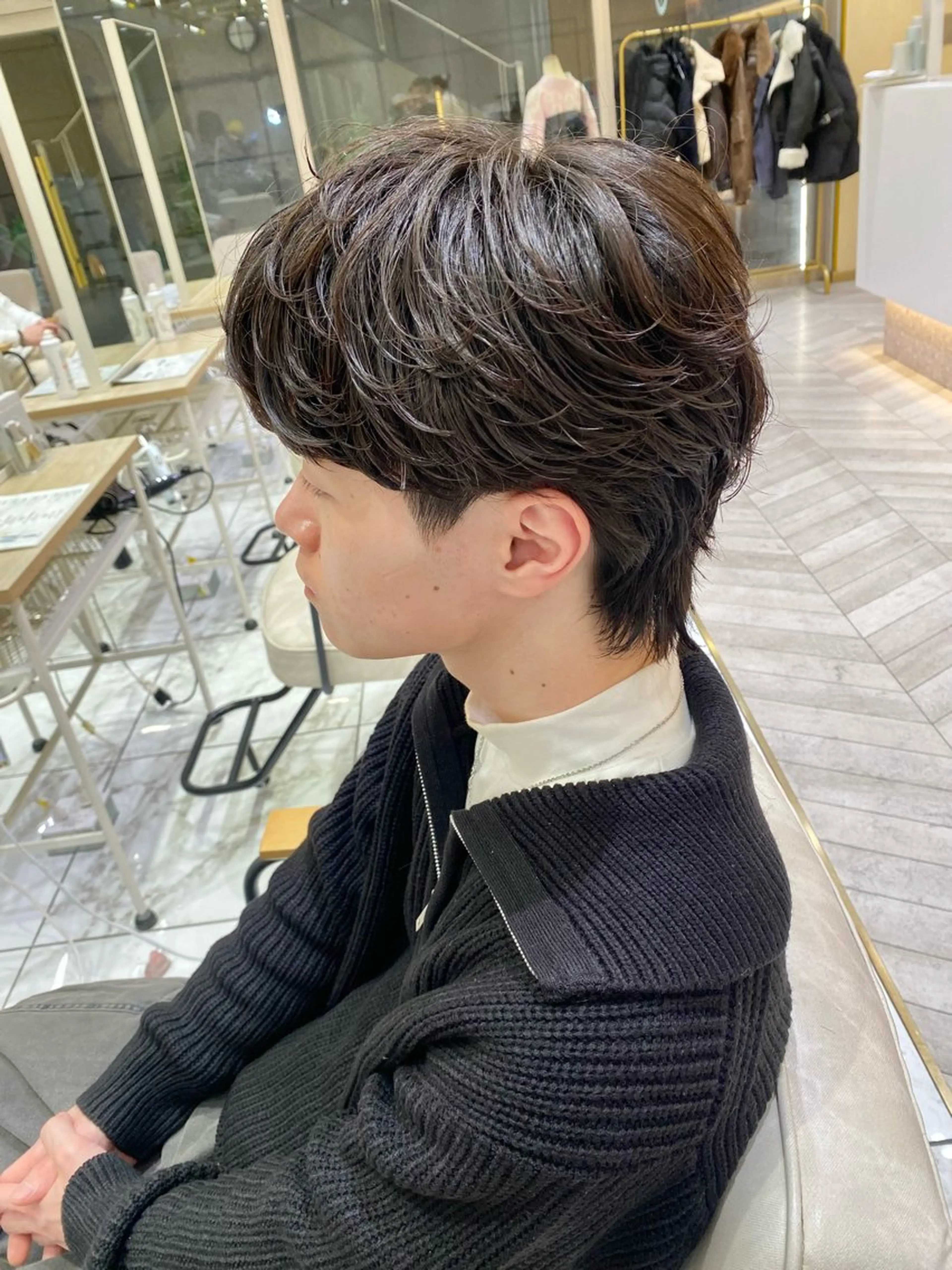 ショート パーマ カット パーマ 酸スト/フェザー パーマ/三谷海斗のヘアスタイル