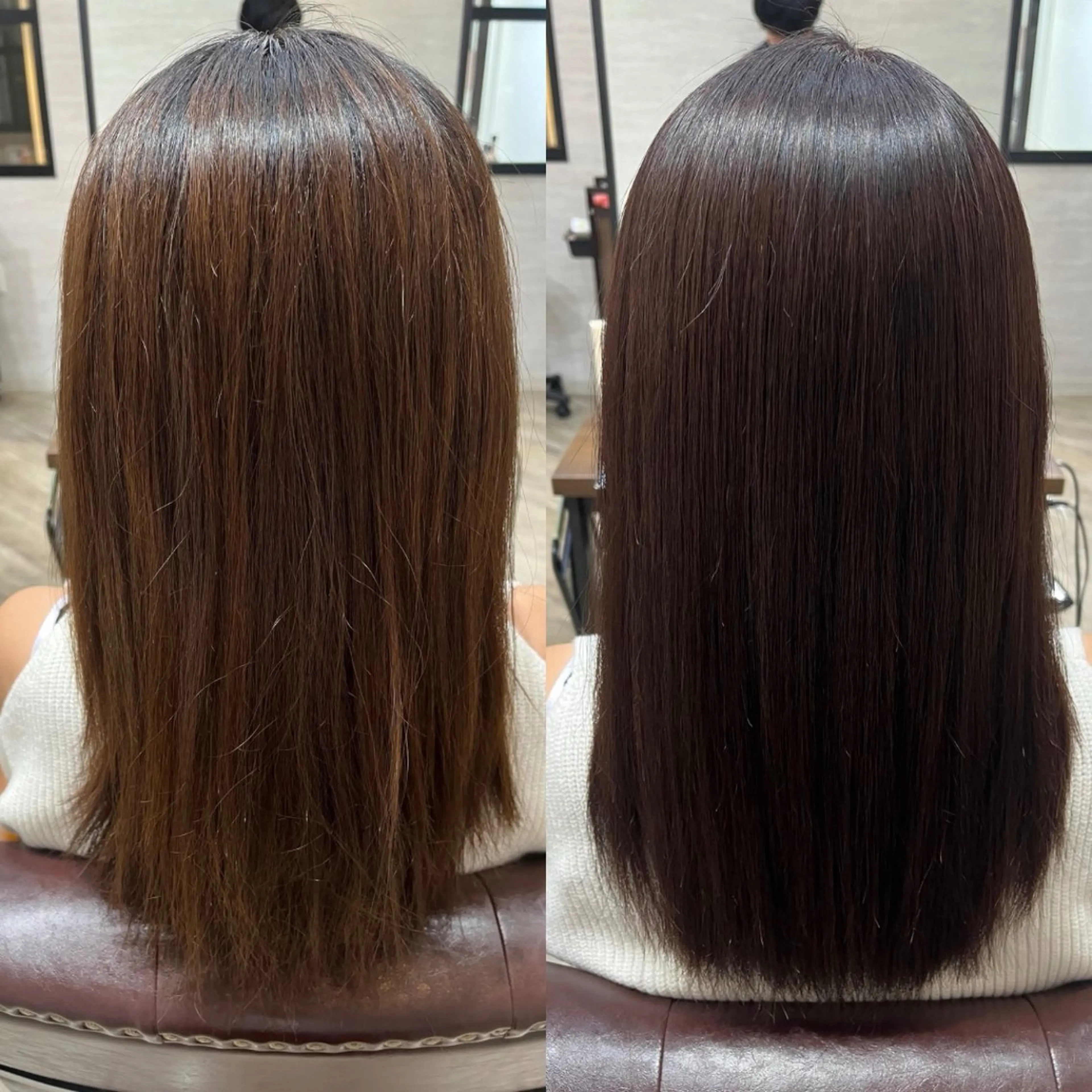 セミロング ヘアカラー 縮毛矯正 ✨髪質改善✨ 縮毛矯正/佐藤恵太のヘアスタイル