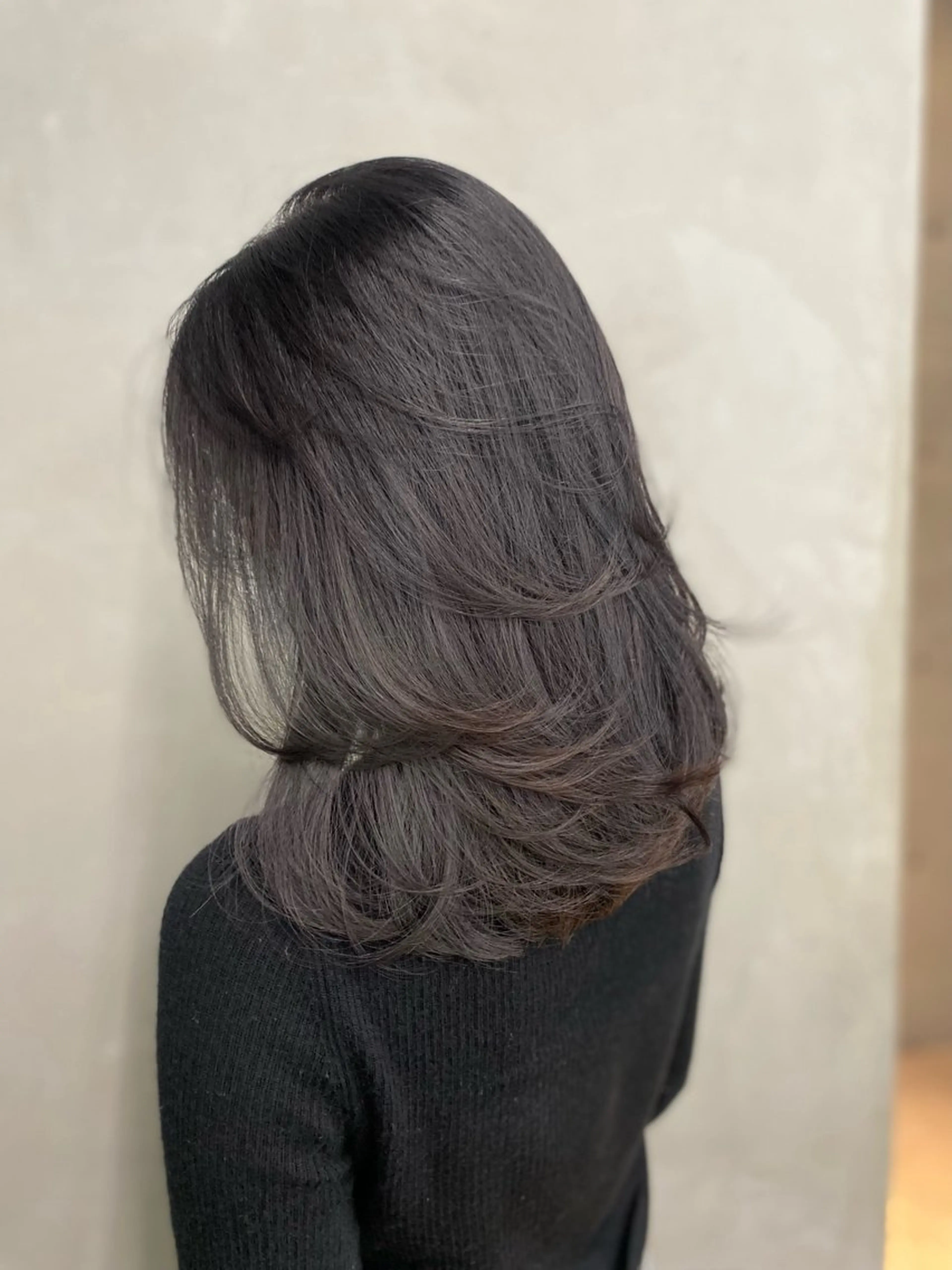 ミディアム カラー カット レイヤー/柔色 カラー/SAkiのヘアスタイル