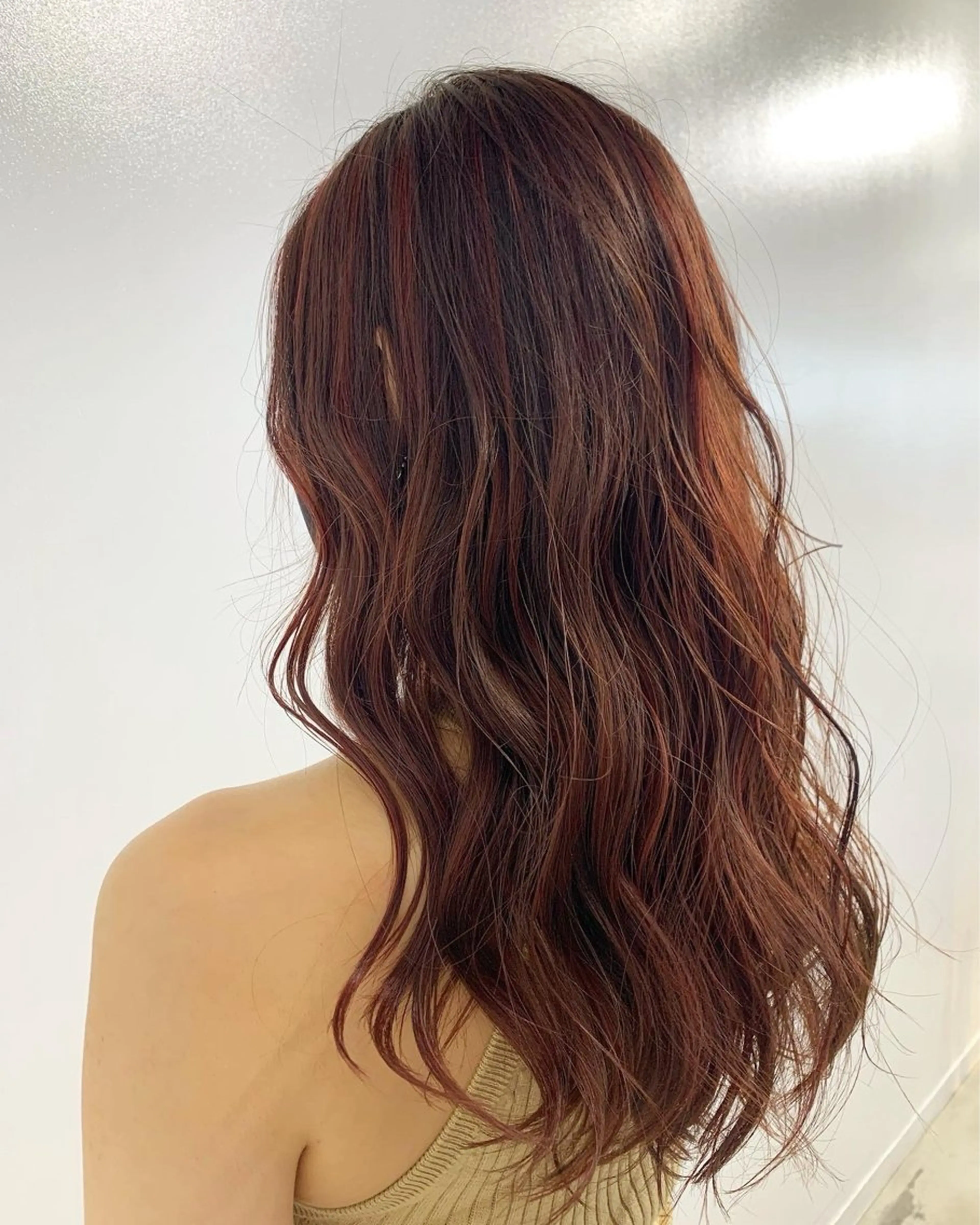 ロング カラー ダブルカラー寒色系 ボリューム改善ハヤトのヘアスタイル