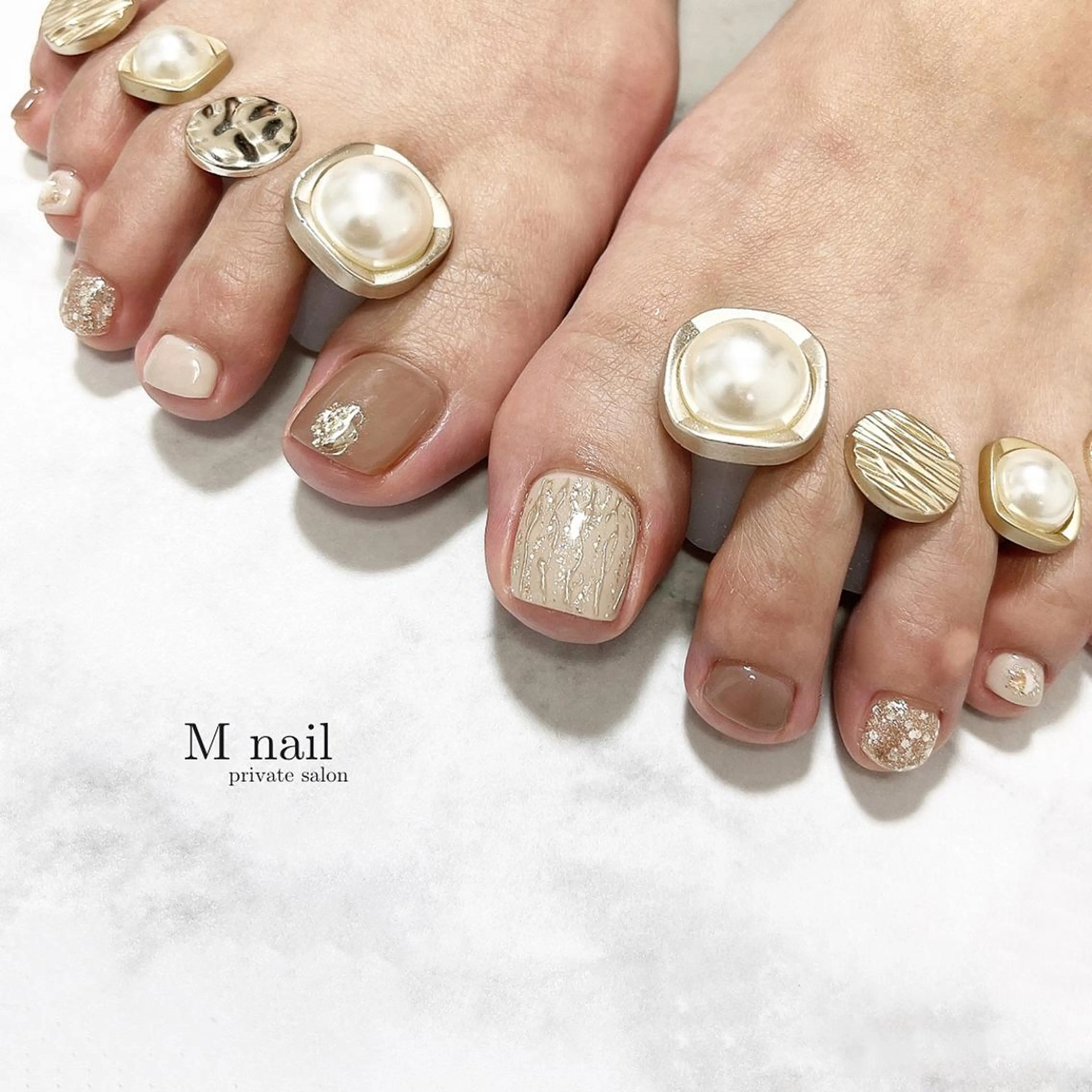ネイル フットネイル M　nail所属・M nailのネイルデザイン