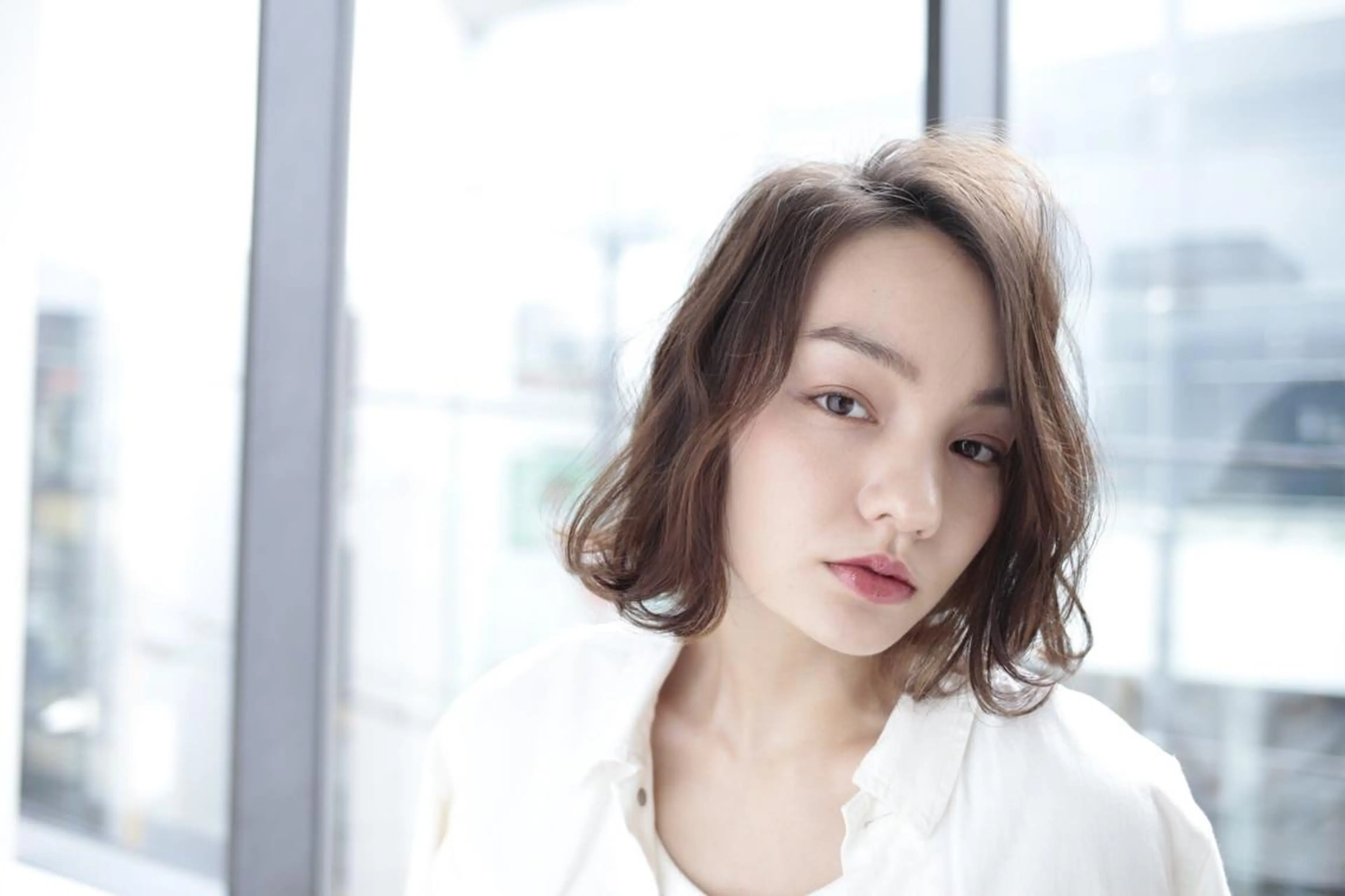 ミディアム 松島 涼花のヘアスタイル