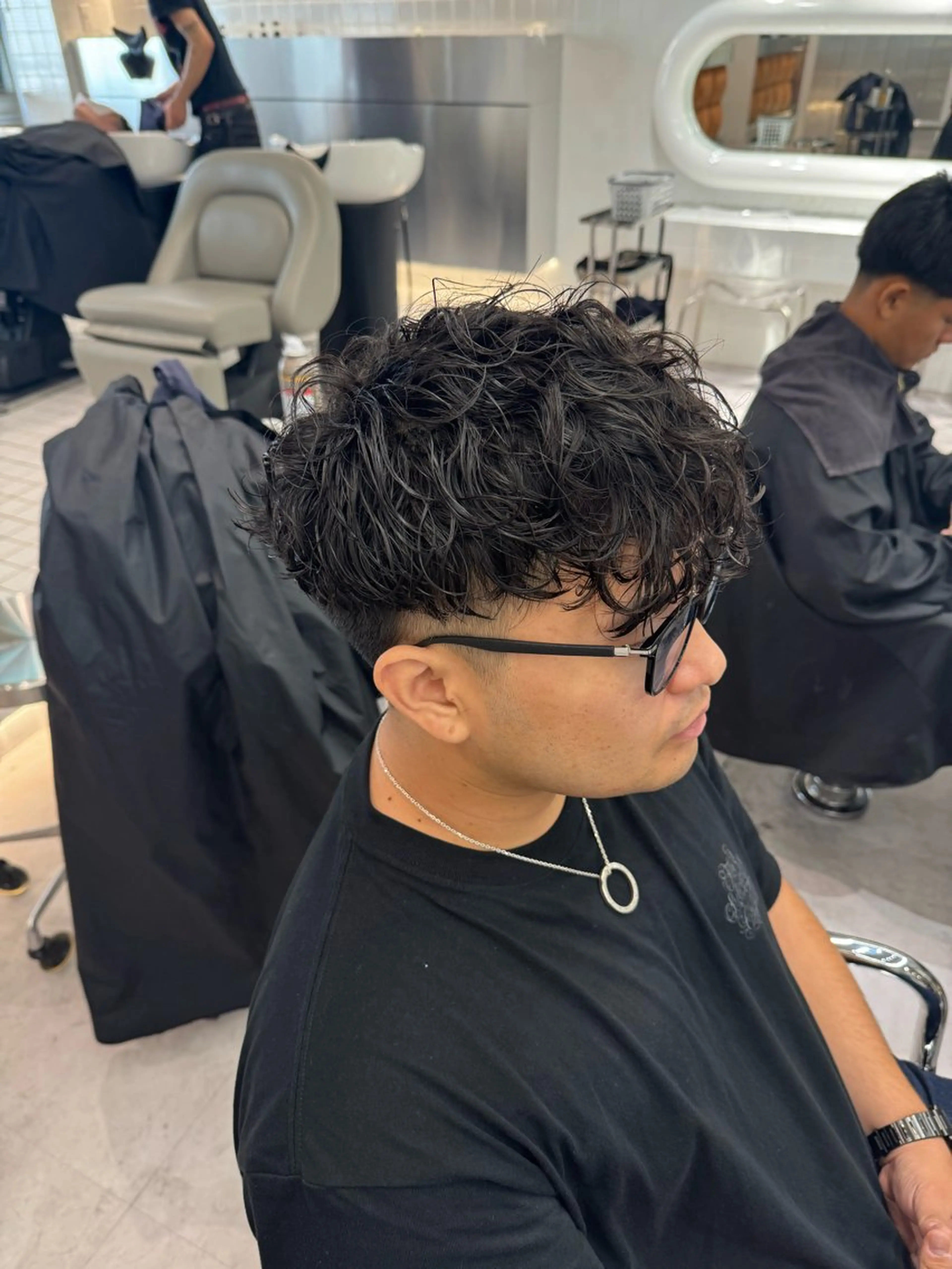 パーマ メンズ スペインカール ブリーチ/パーマ特化 片平和寿のヘアスタイル