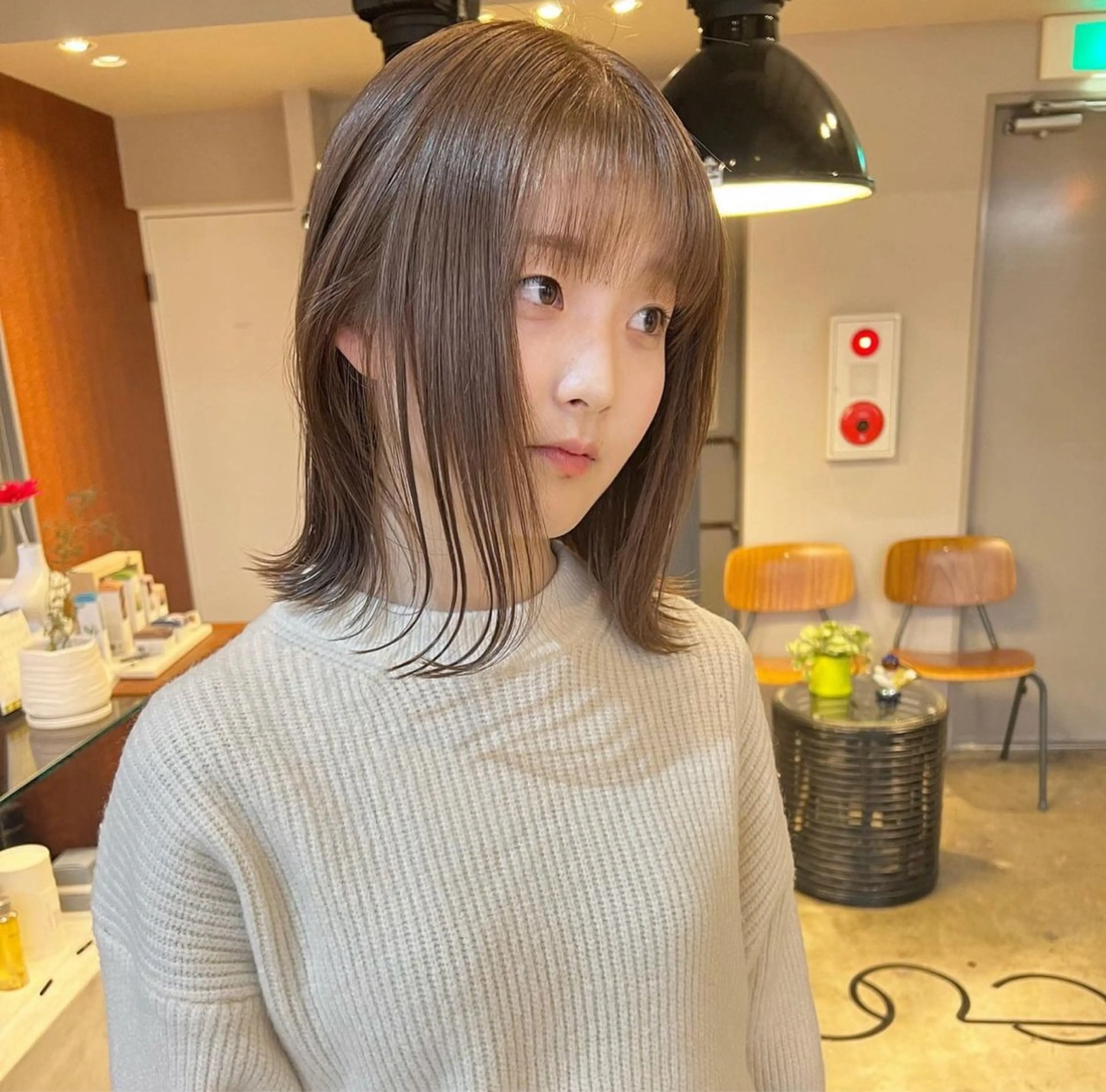 ミディアム ヘアカラー cope'u みゆのヘアスタイル