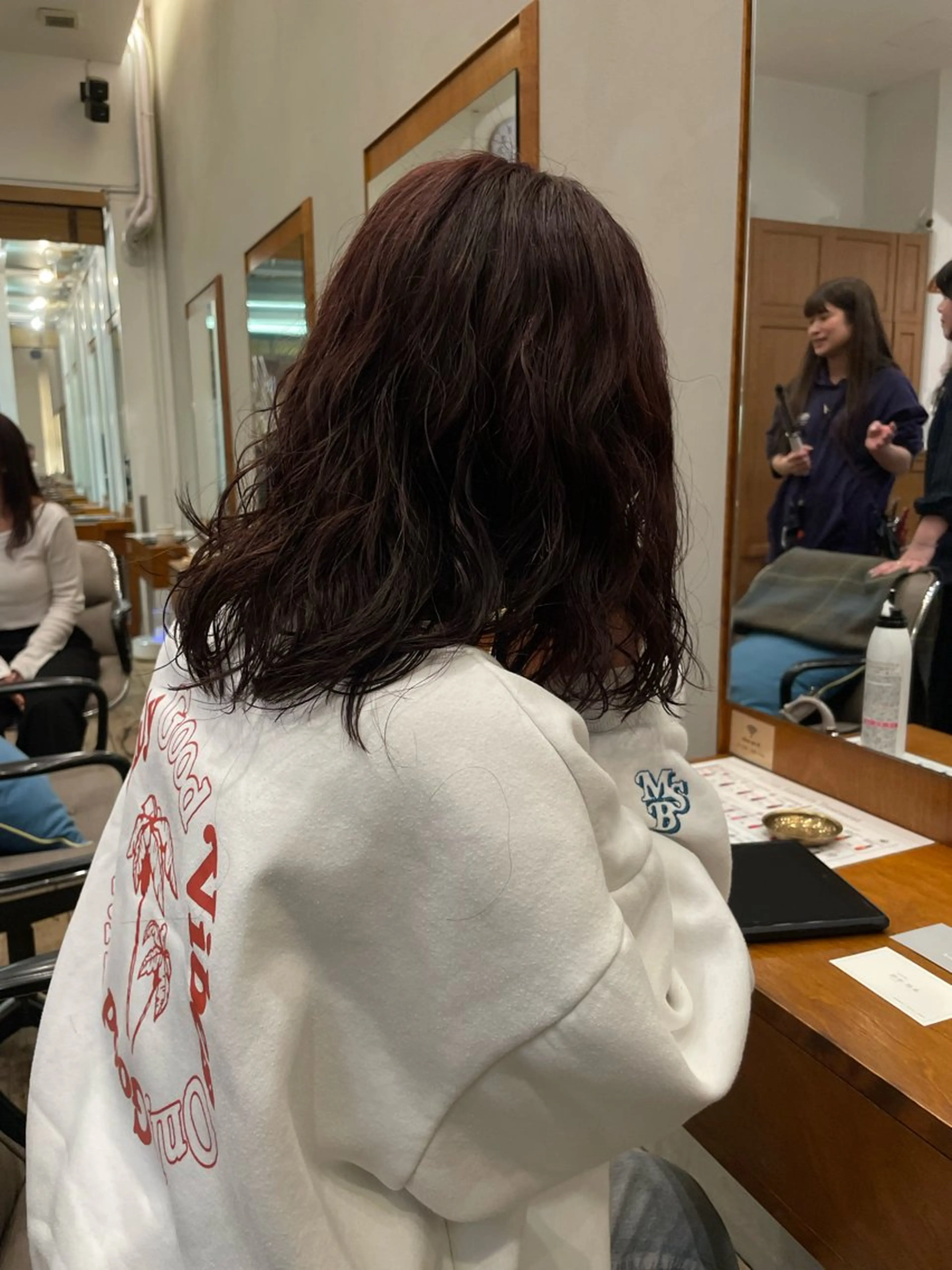 ミディアム カット パーマ トリートメント 🍁ロングパーマ.ニ ュアンス🍁陸来のヘアスタイル