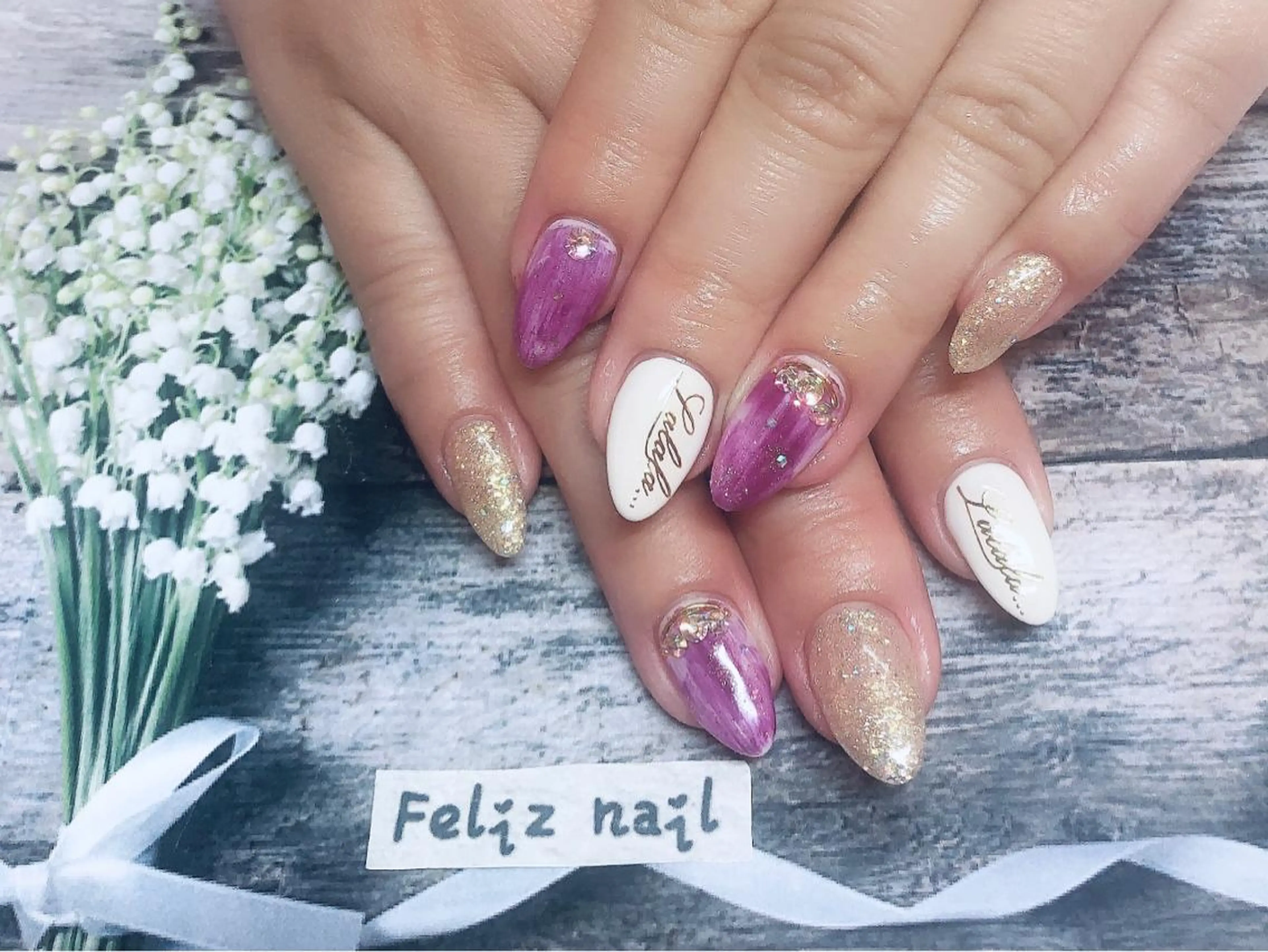 ネイル ジェルネイル キラキラネイル パラジェル ピンク ハンドネイル ユキカ （ネイリスト）のネイルデザイン