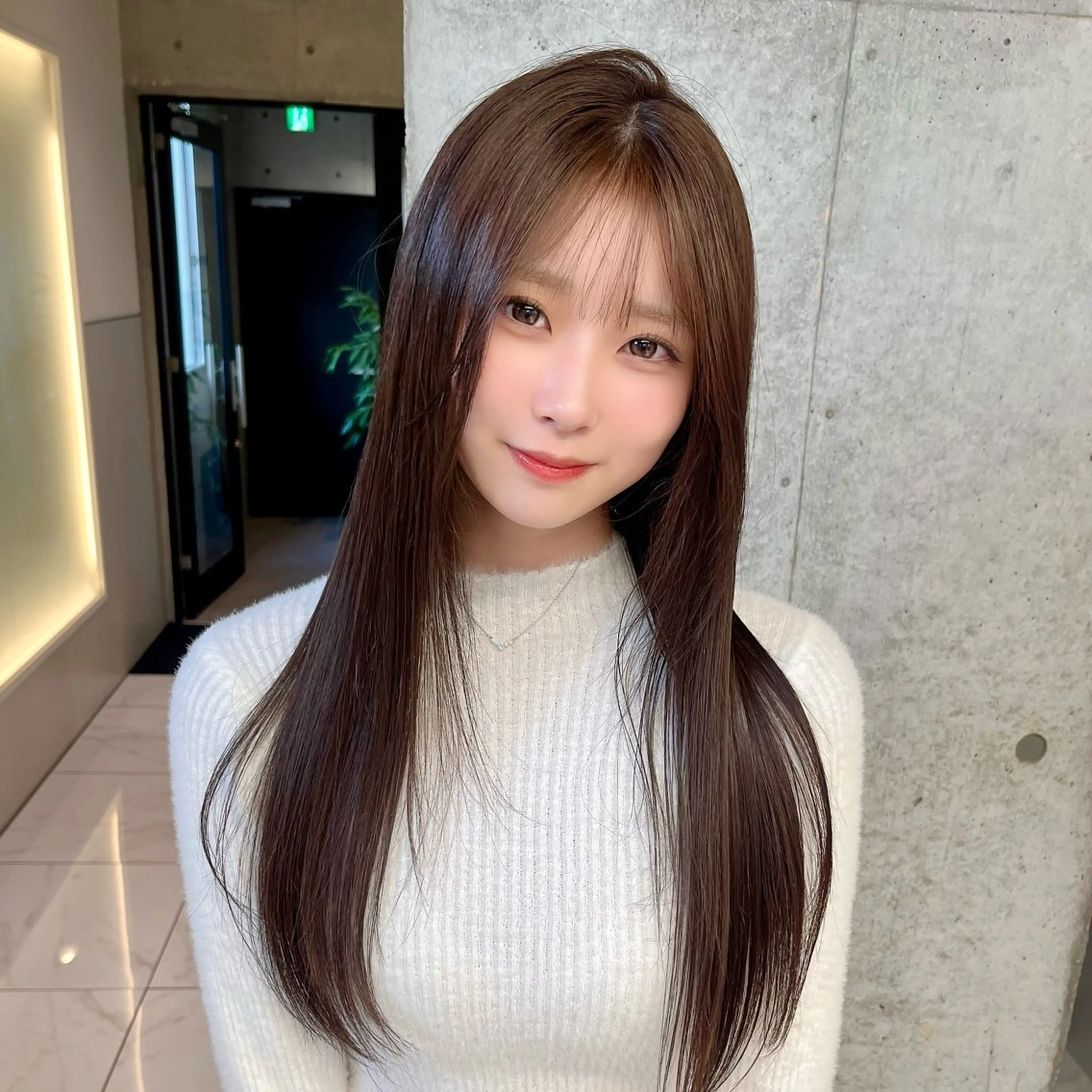 ロング カラー ブリーチ 髪質改善 ヘアカラー トリートメント りおな/髪質改善/ カラー /平尾のヘアスタイル