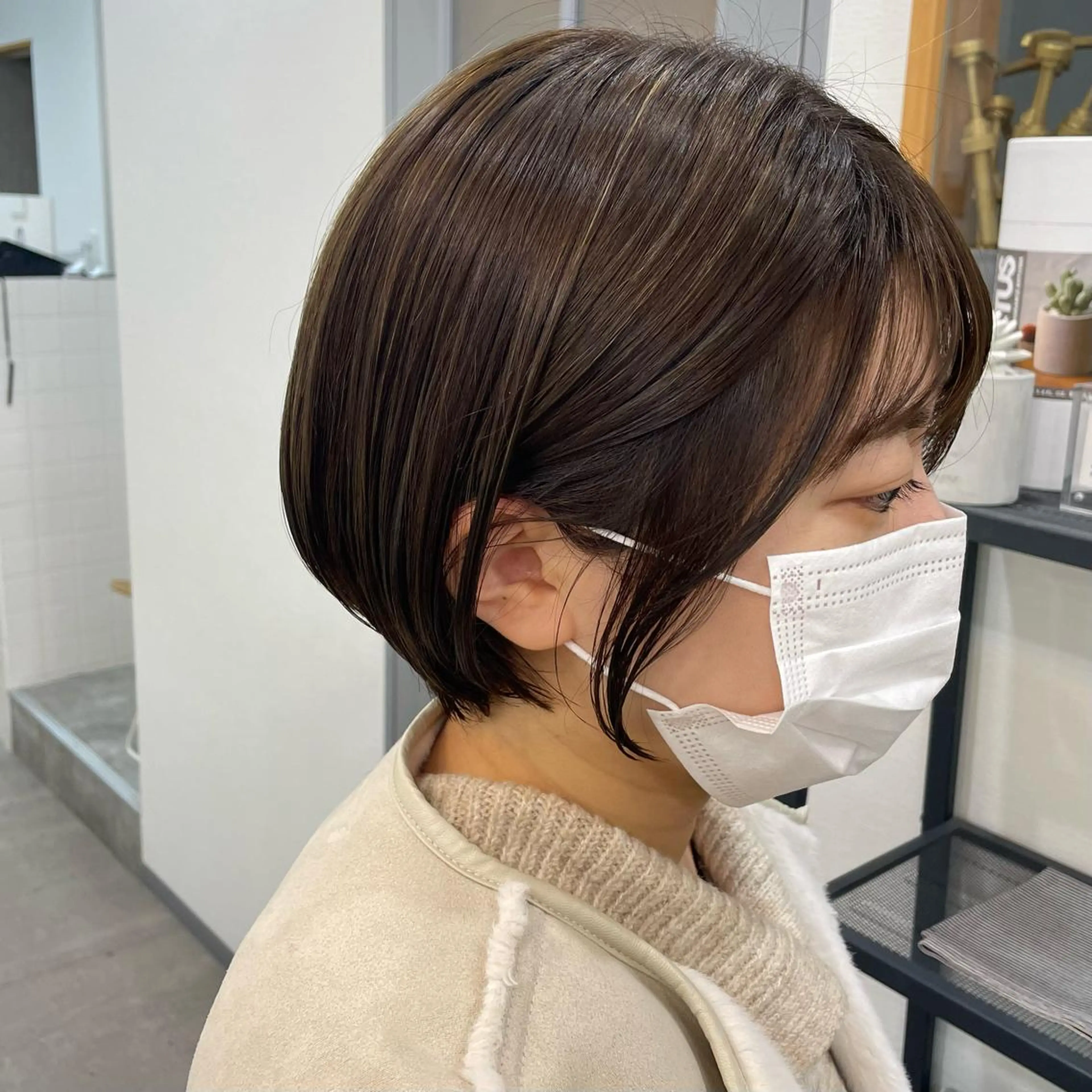 ショート ハイライト カット ヘアカラー トリートメント SUNC🍀大熊 花奈絵🍀のヘアスタイル