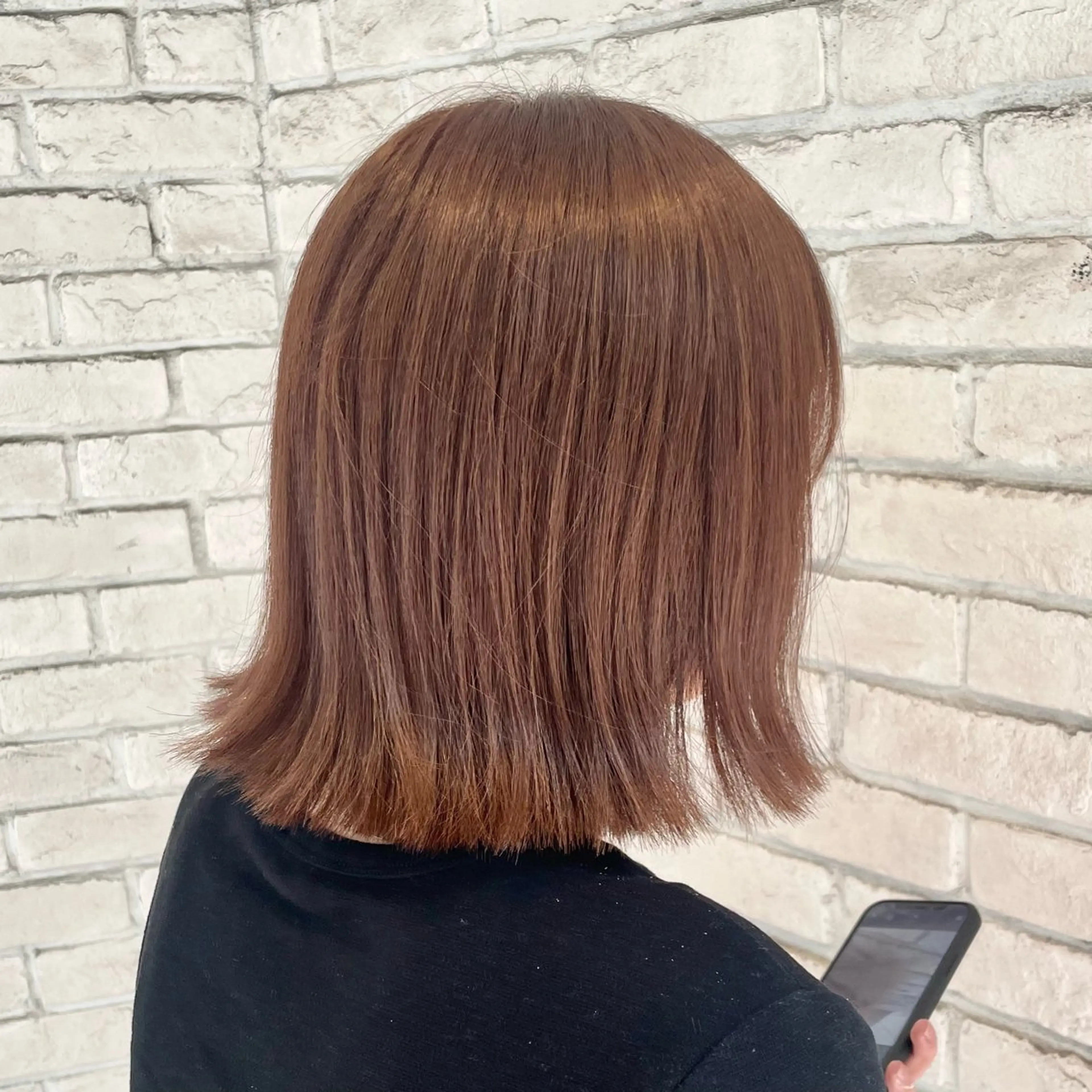 ショート カラー ブラウンカラー 横浜パーマ🌐 暖色カラー🍒もえかのヘアスタイル