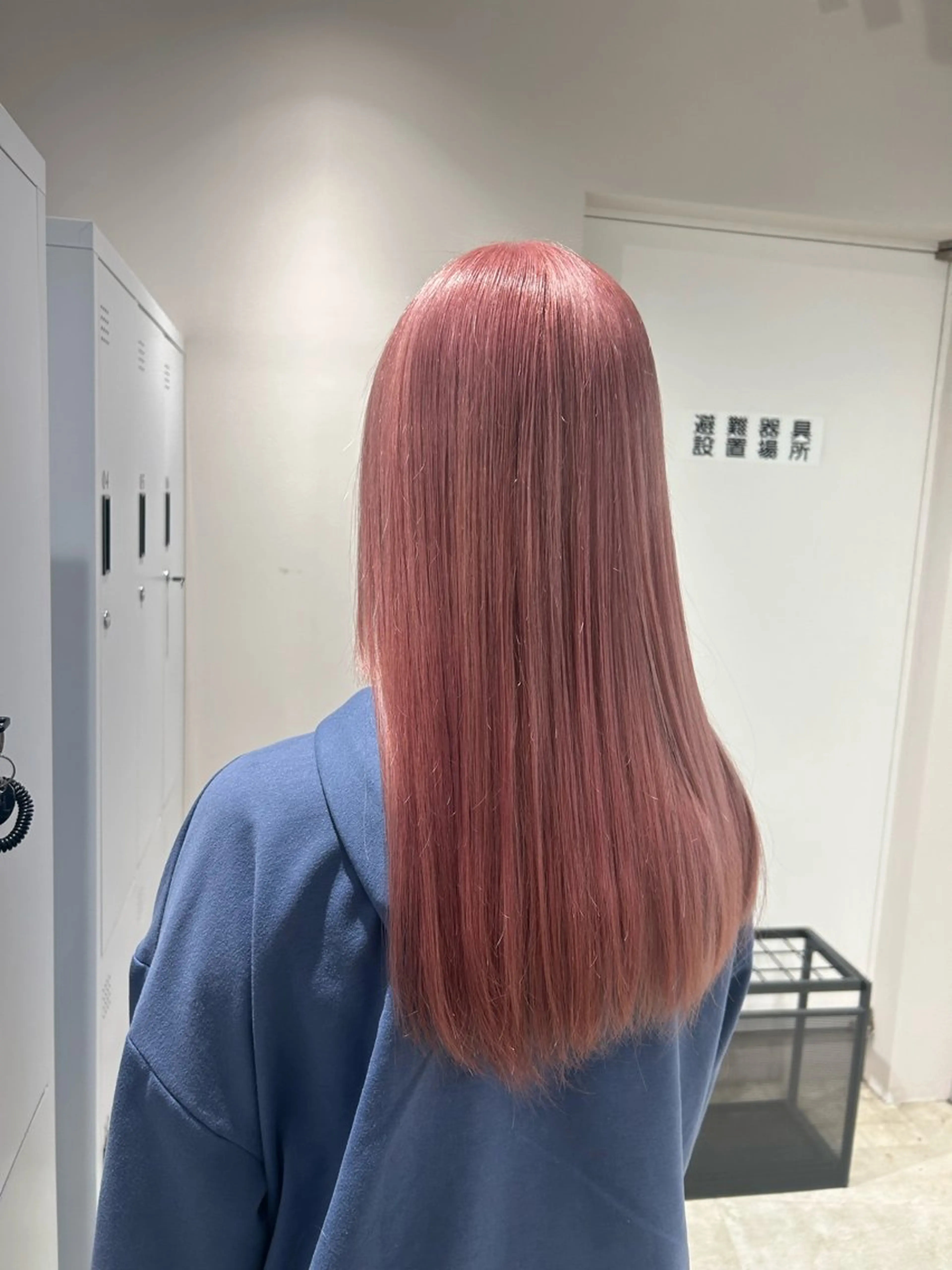 ロング カラー ベージュカラー ケアカラー 透明感カラー ダブルカラー ピンクカラー ヘアカラー トリートメント ピンク/ベージュ /似合わせ/田島百華のヘアスタイル