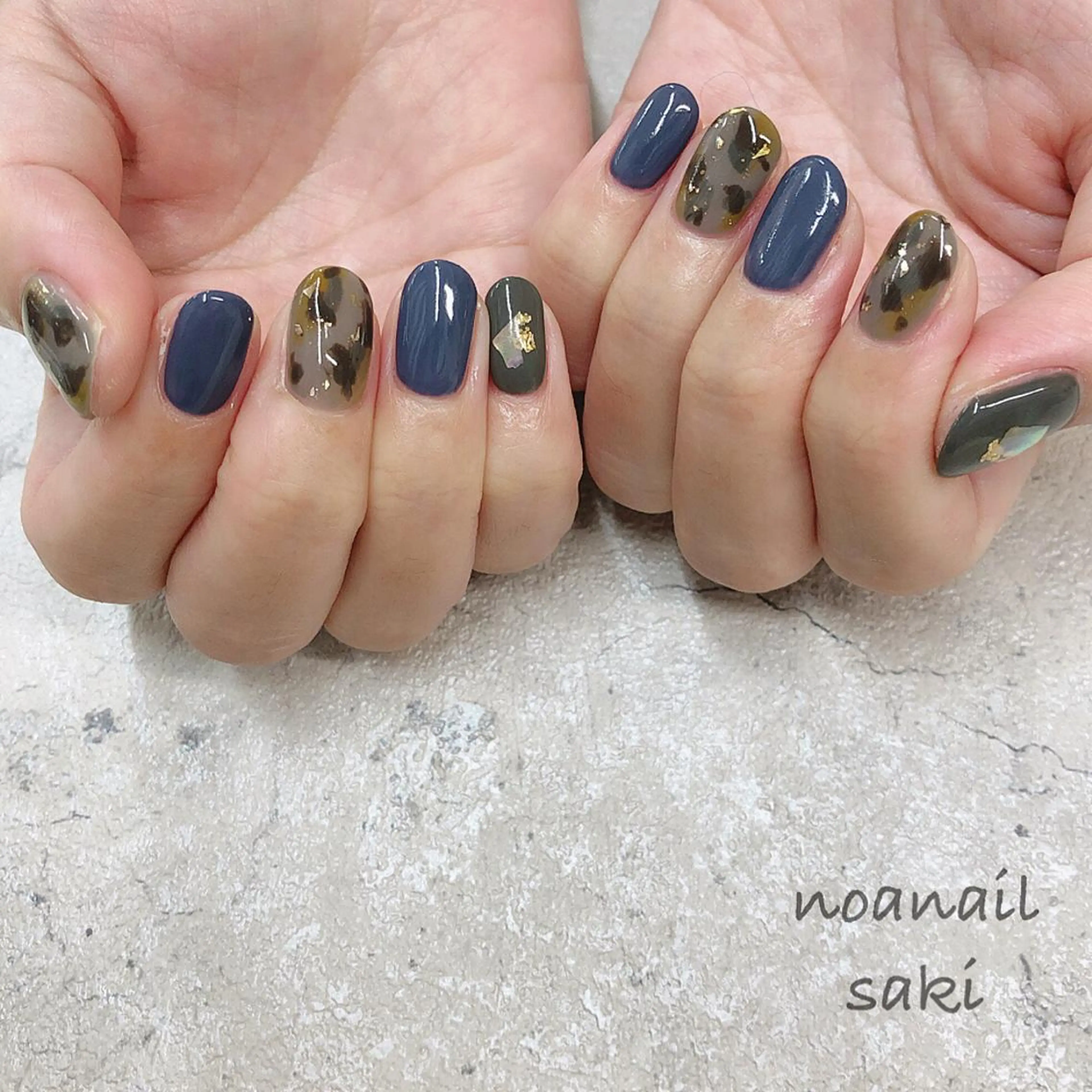 ショート カラー ネイル nailsalon noa所属・nailist sakiのネイルデザイン