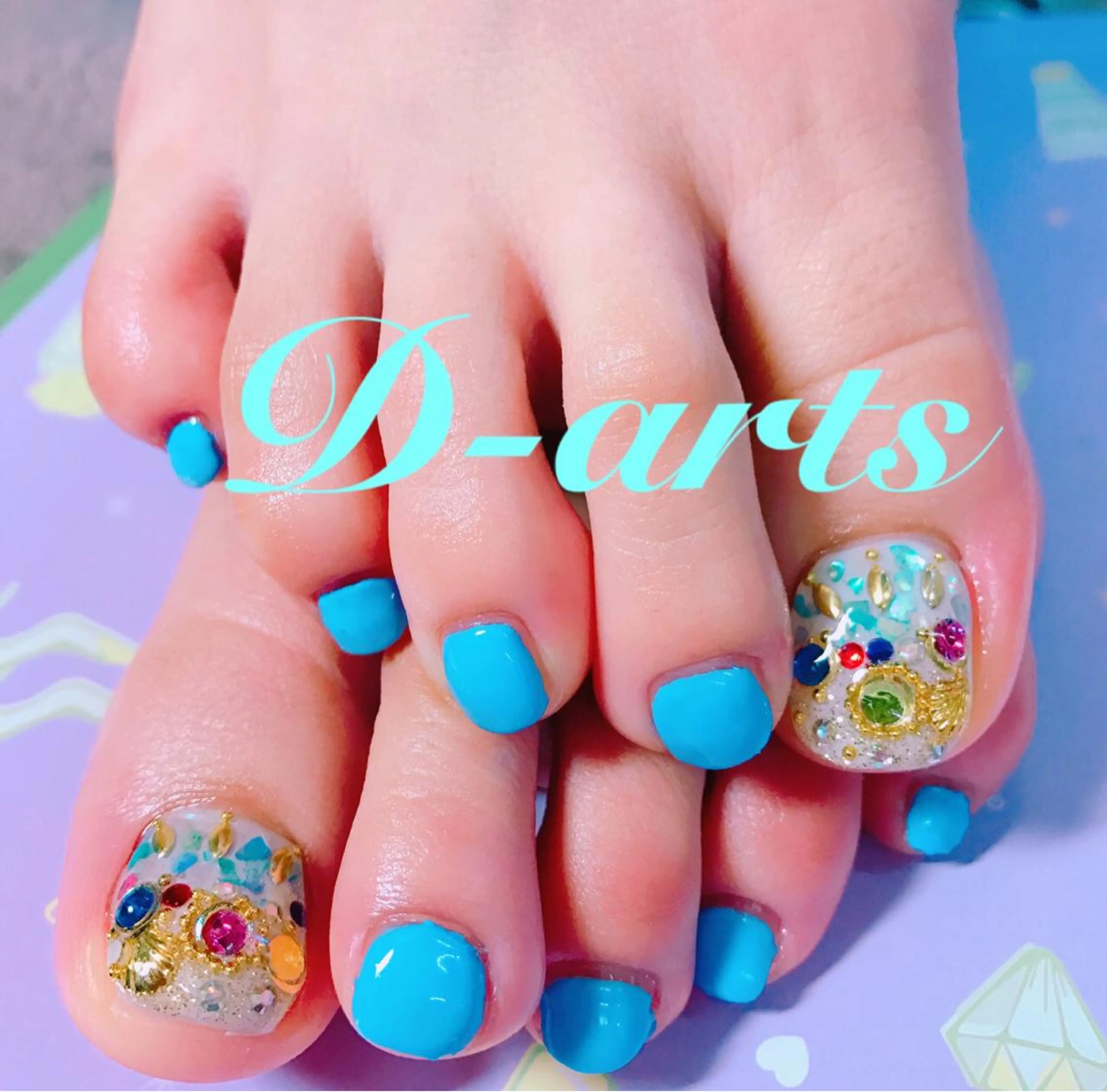 ネイル 長さ出し フットネイル メンズネイル 持ち込み スカルプネイル S&S 村田小百合のネイルデザイン