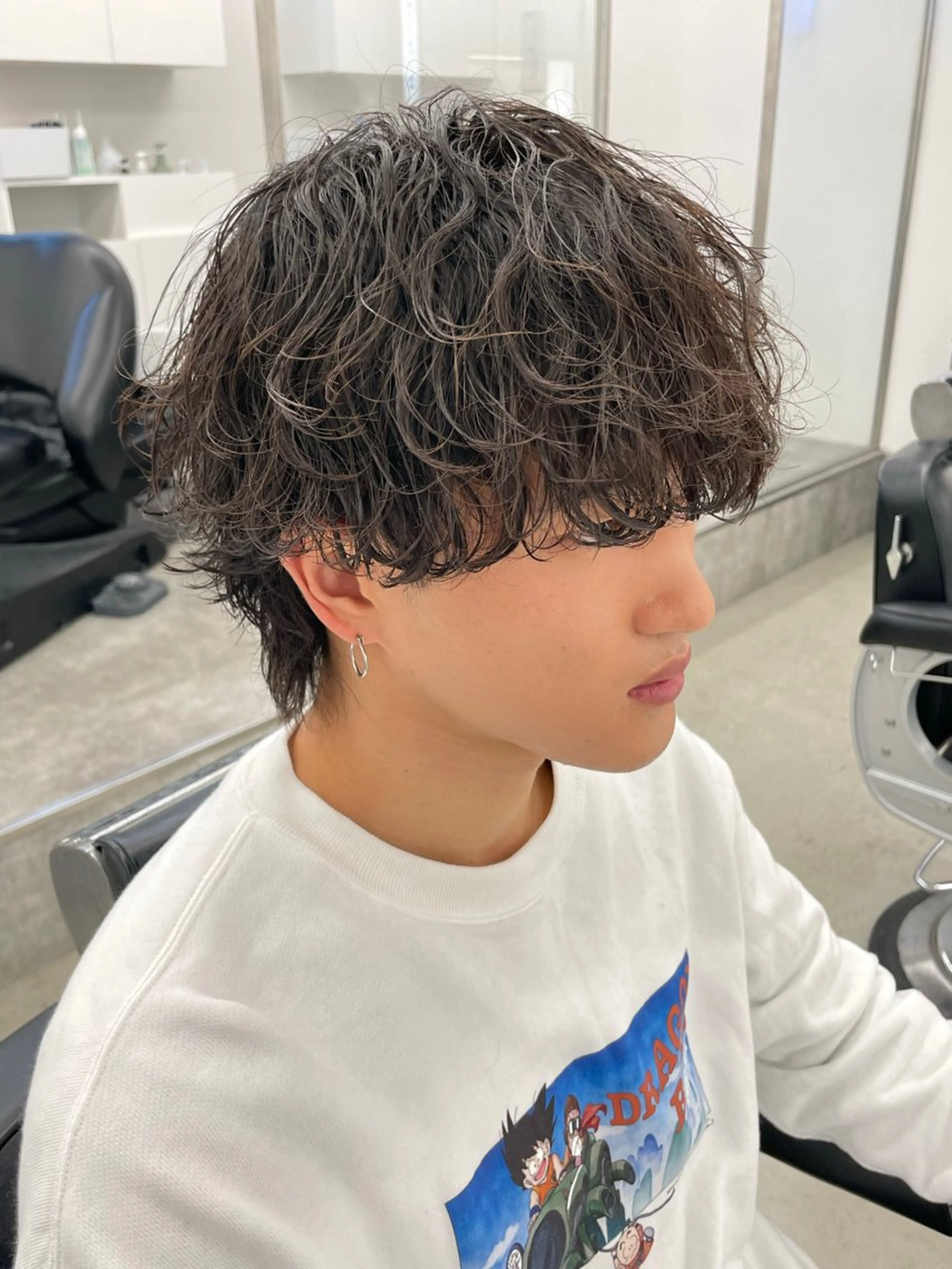 ショート カラー パーマ ヘアアレンジ メンズ カット パーマ トリートメント ヘアセット 亀井隆汰/メンズ専門 パーマ特化美容師のヘアスタイル