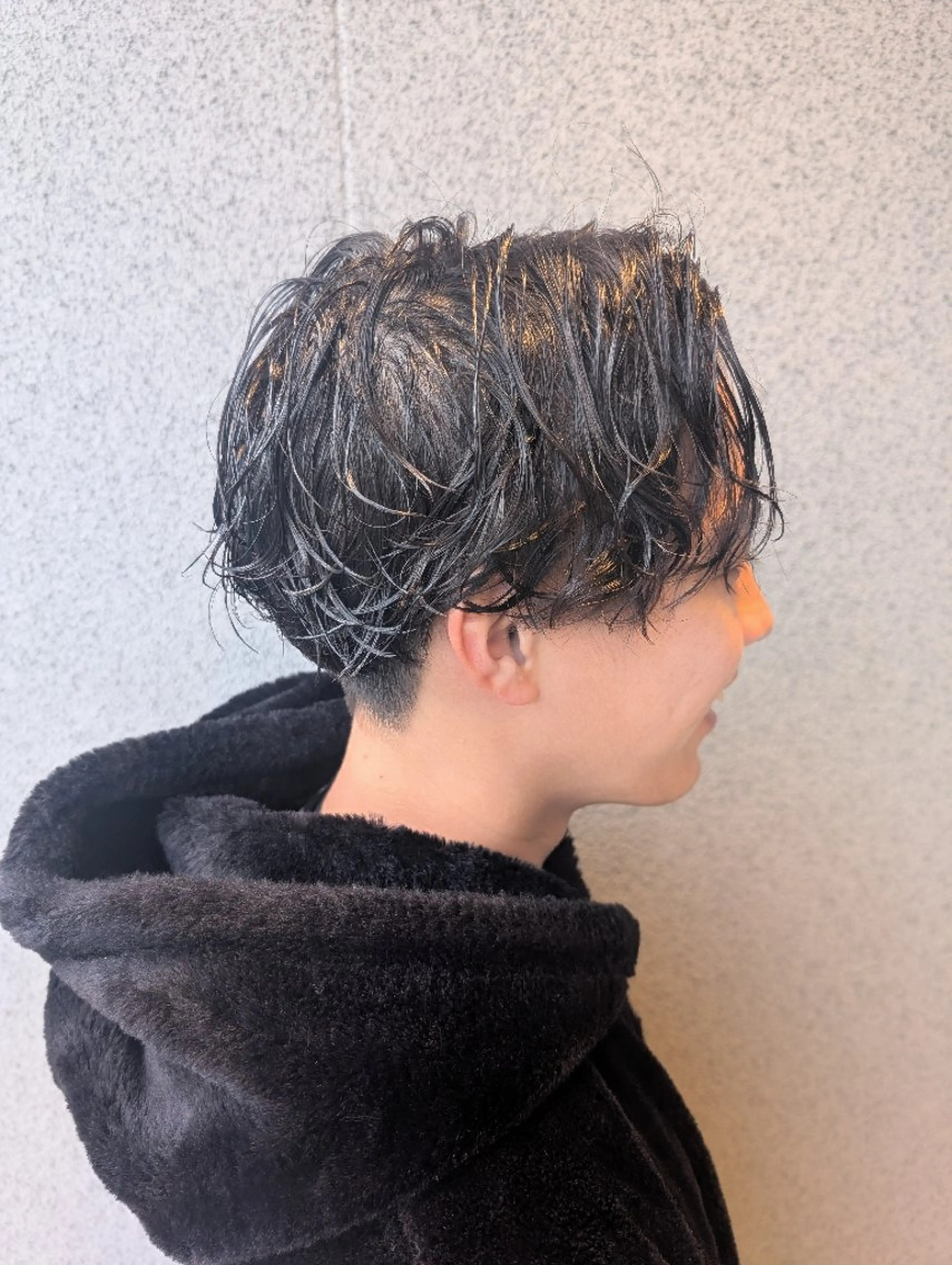 ショート メンズ パーマ メンズパーマ Powderhair所属・河野日南/髪質改善/ ヘアケア/メンズヘアのヘアスタイル