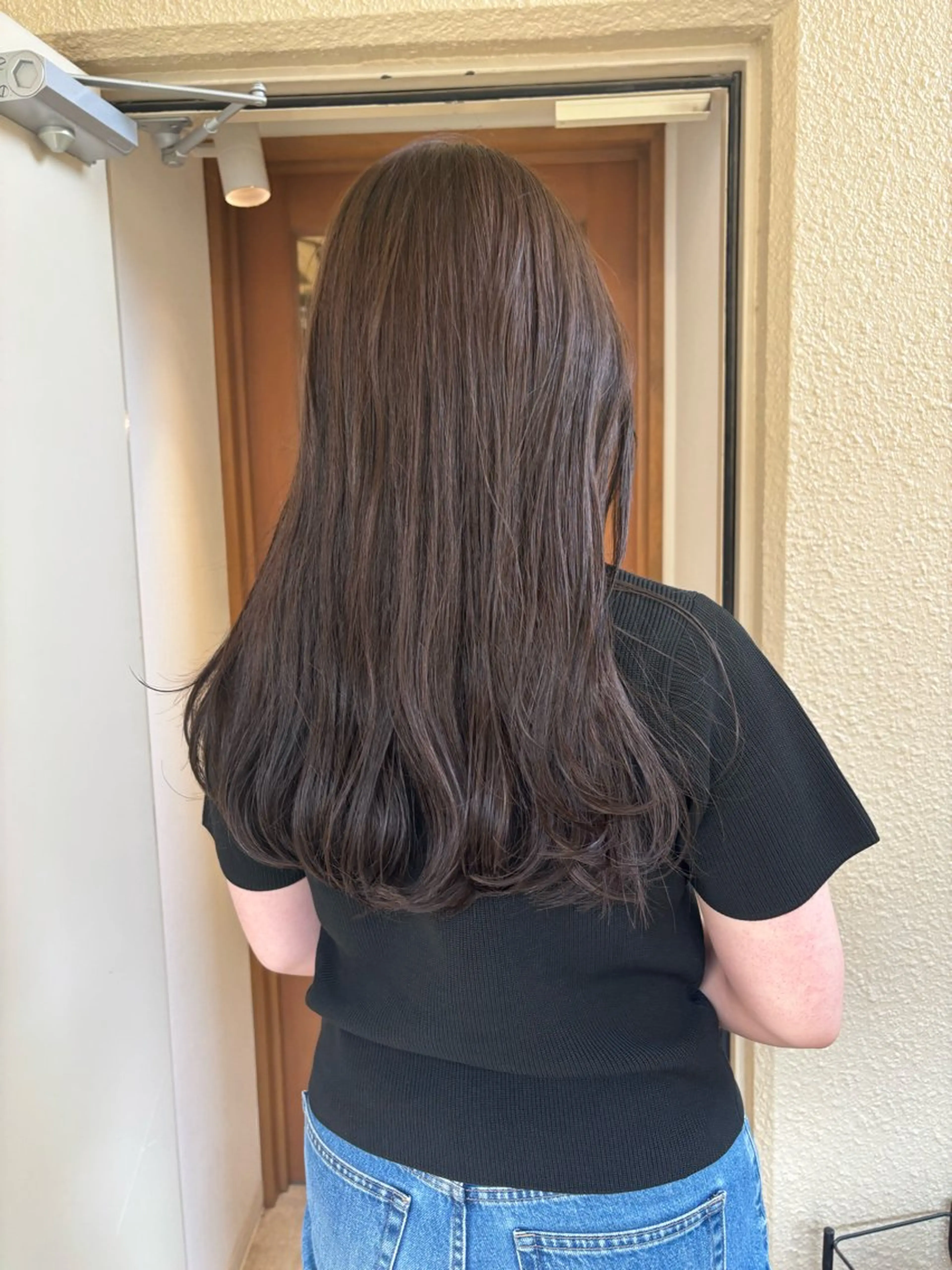 ロング カラー ベージュカラー カット ヘアカラー トリートメント mei｜顔まわり ×透明感カラーのヘアスタイル