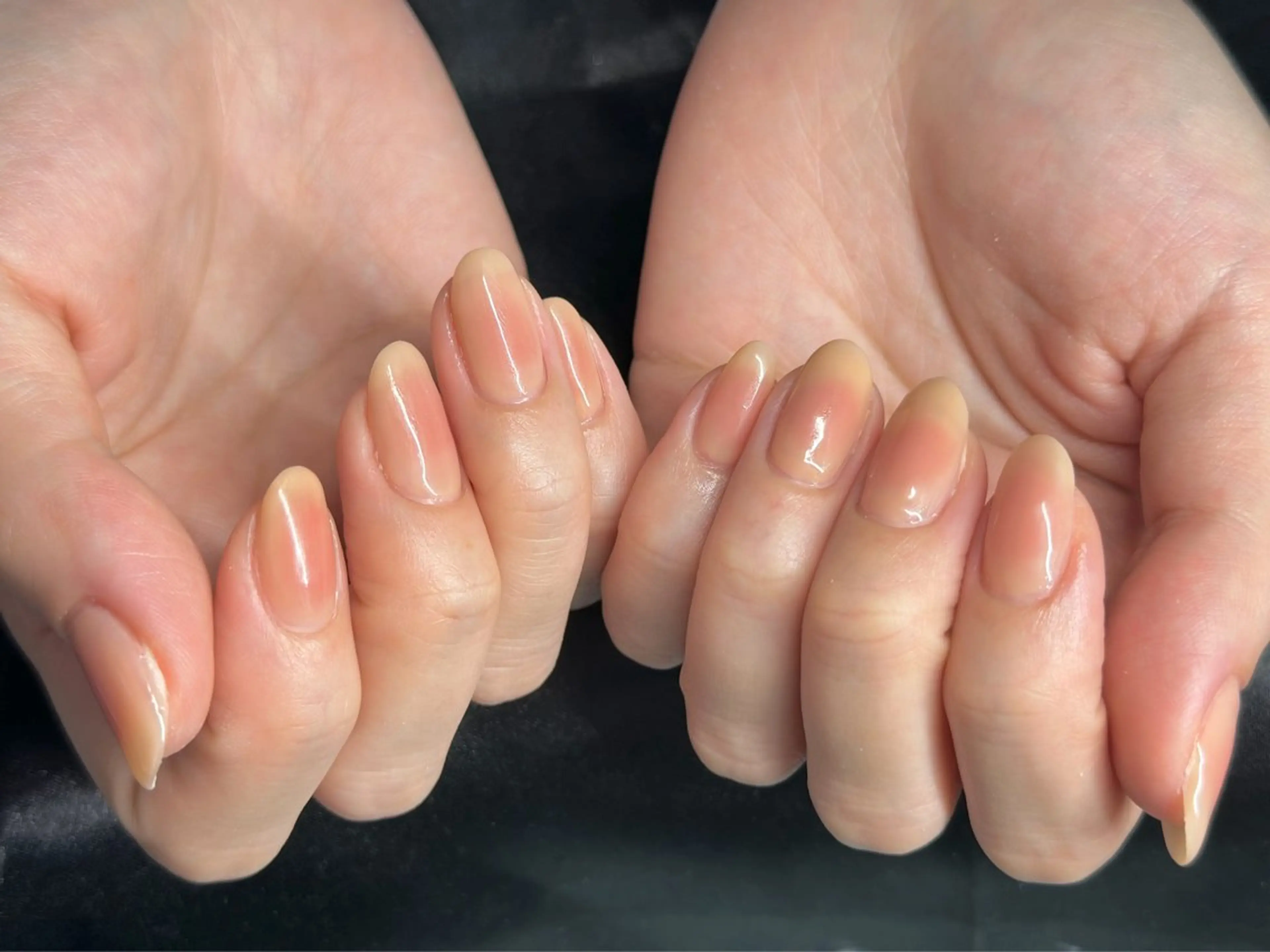 ネイル チークネイル Nail_ SkyBlue_Jのネイルデザイン