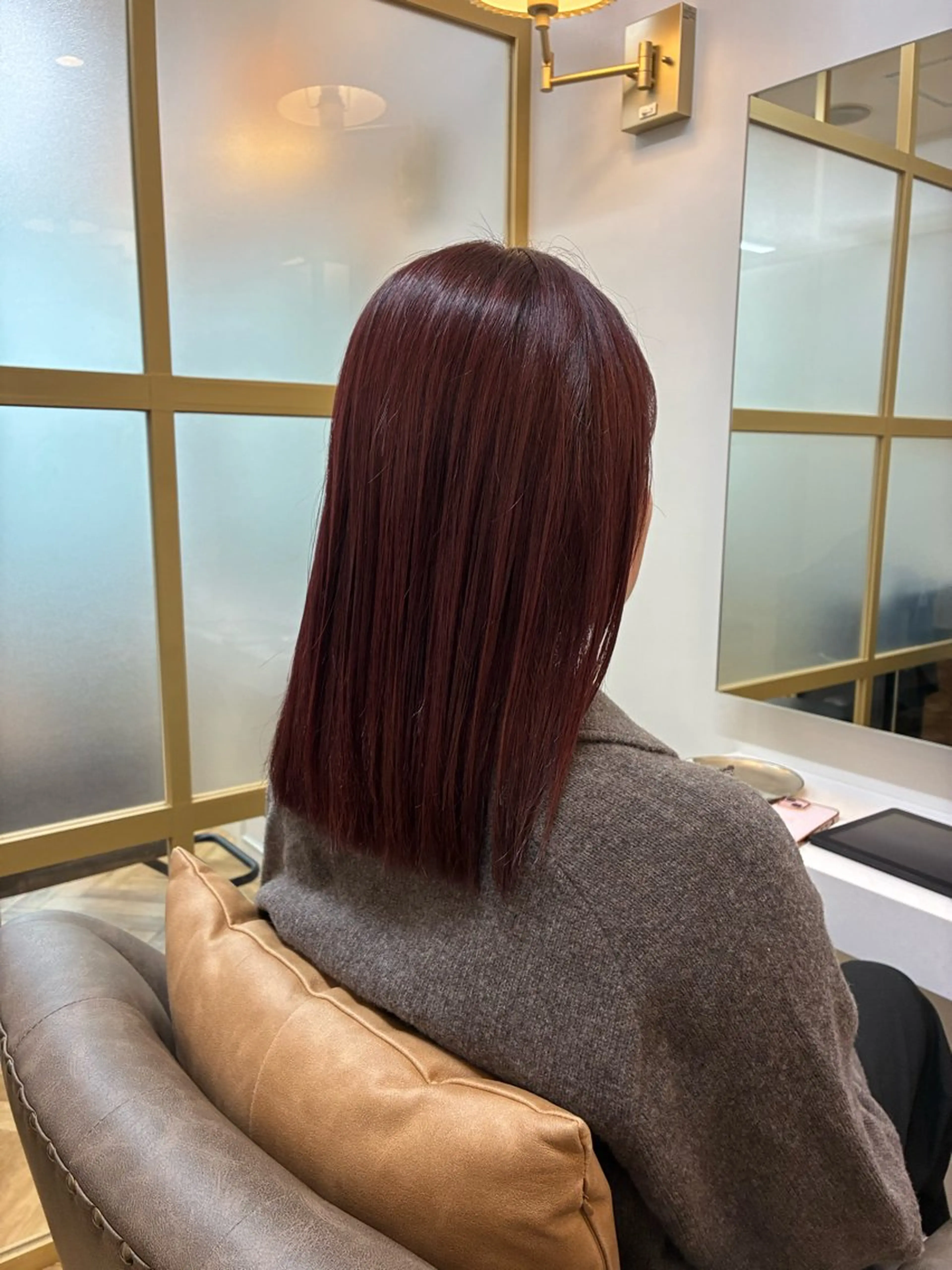 カット+縮毛矯正+ケアカラー+Aujuaトリートメントの写真