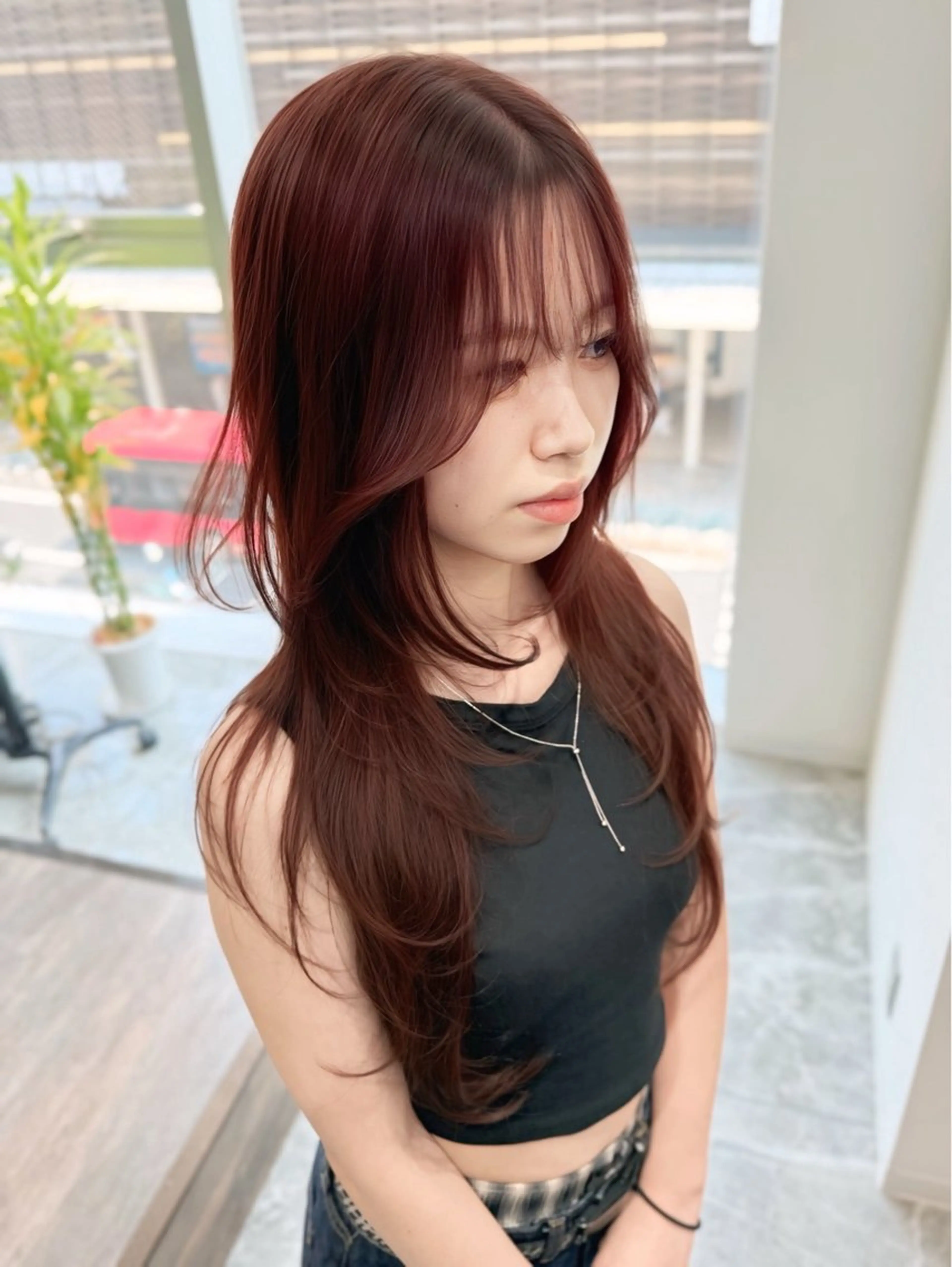 カラー カット ヘアカラー トリートメント 京都レイヤーカット/ 縮毛矯正/羽柴りくのヘアスタイル