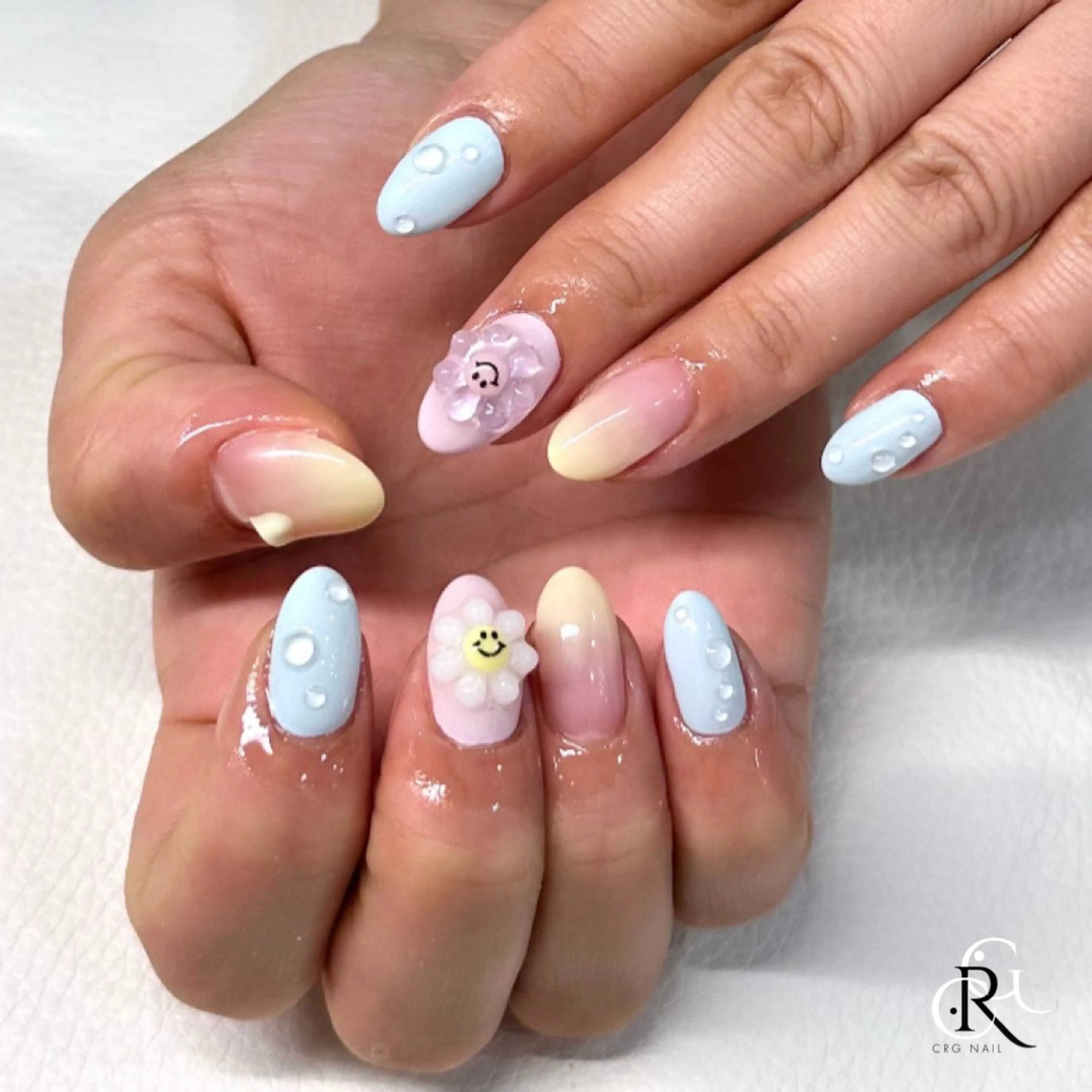 ネイル パステルネイル ハンドネイル 美フォルム✨ CRG　RURIのネイルデザイン