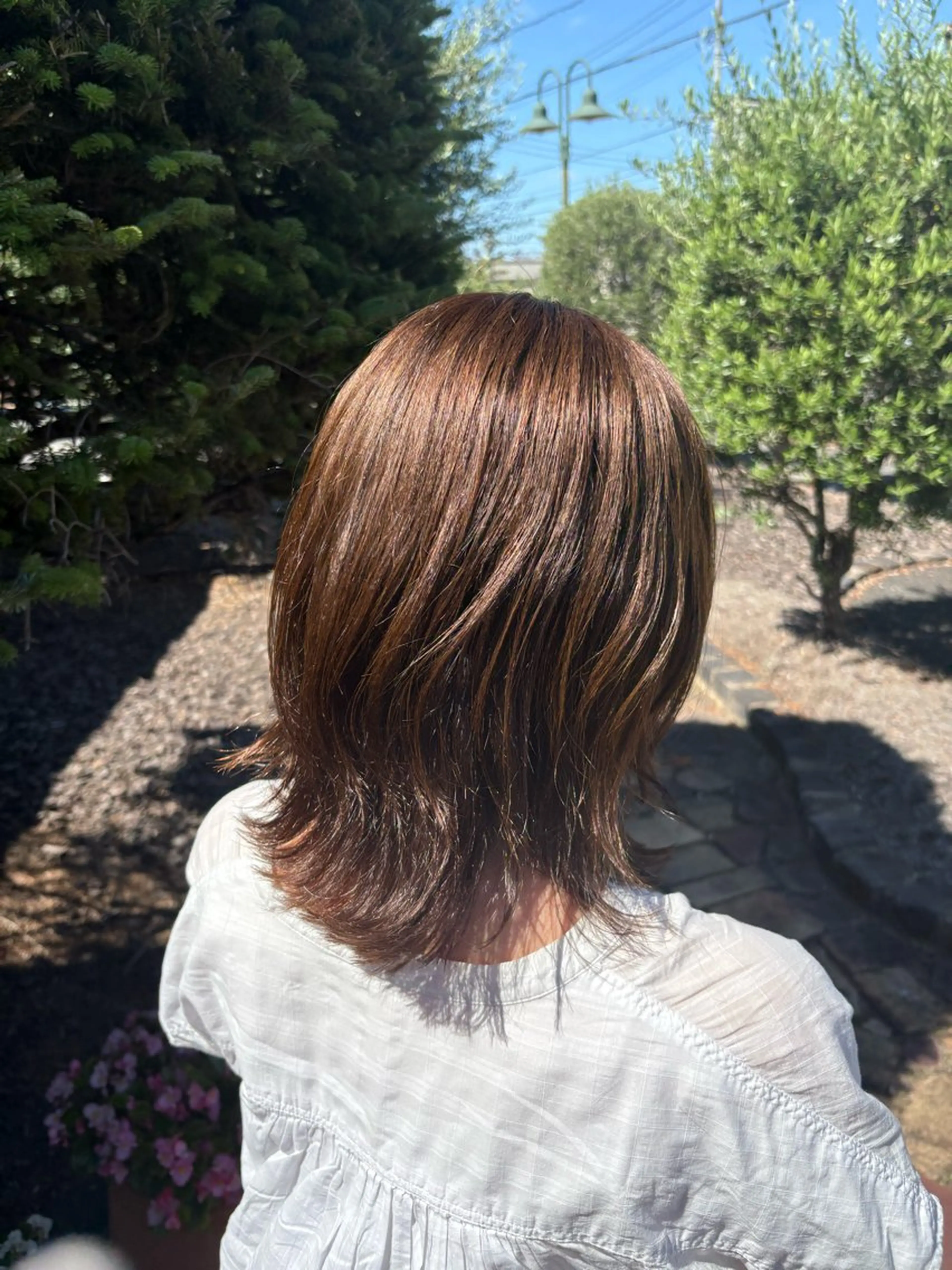 ミディアム カラー カット ヘアカラー Flat /rina🧸のヘアスタイル