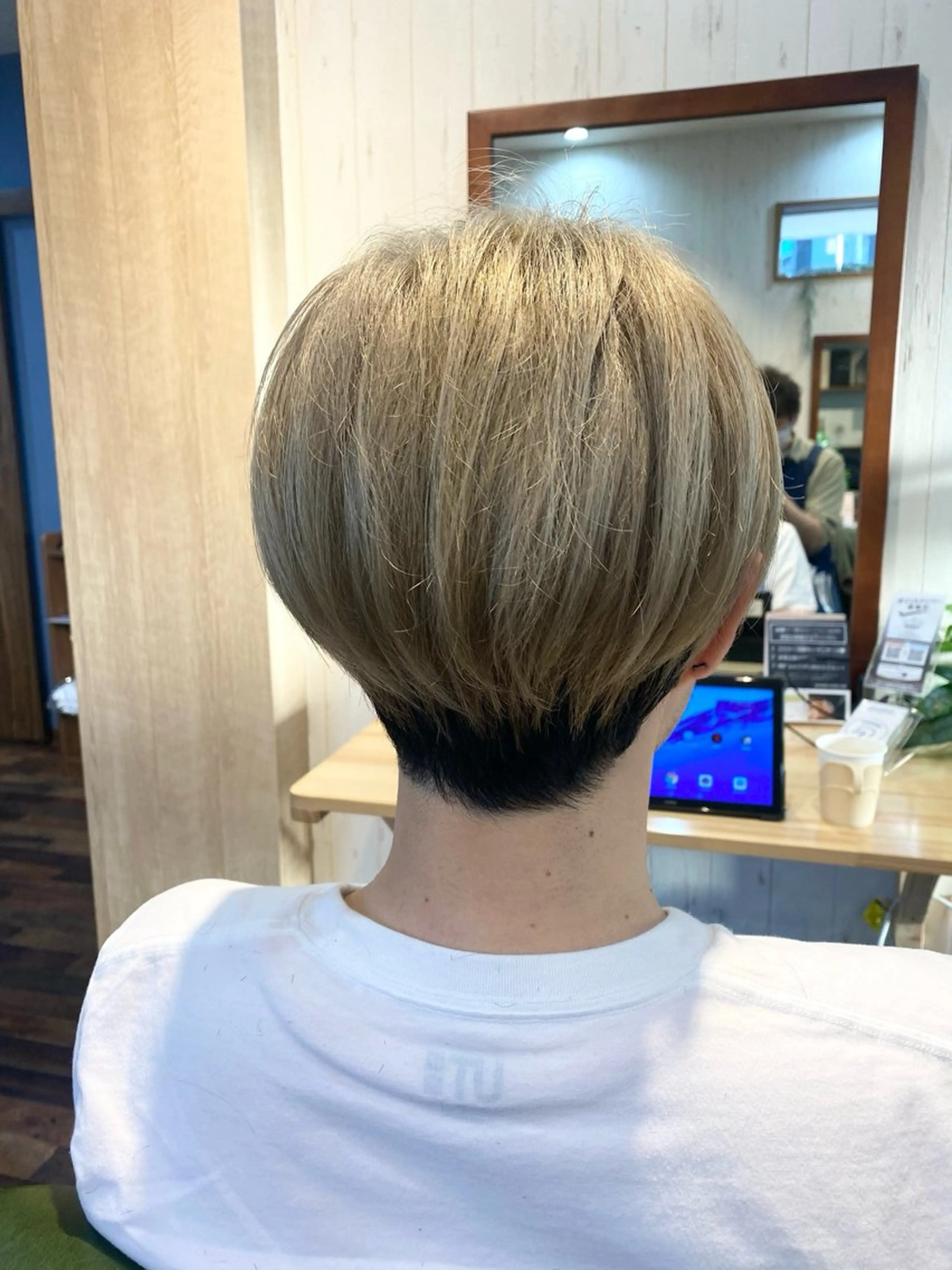 men'sワンブリーチオンカラーの写真