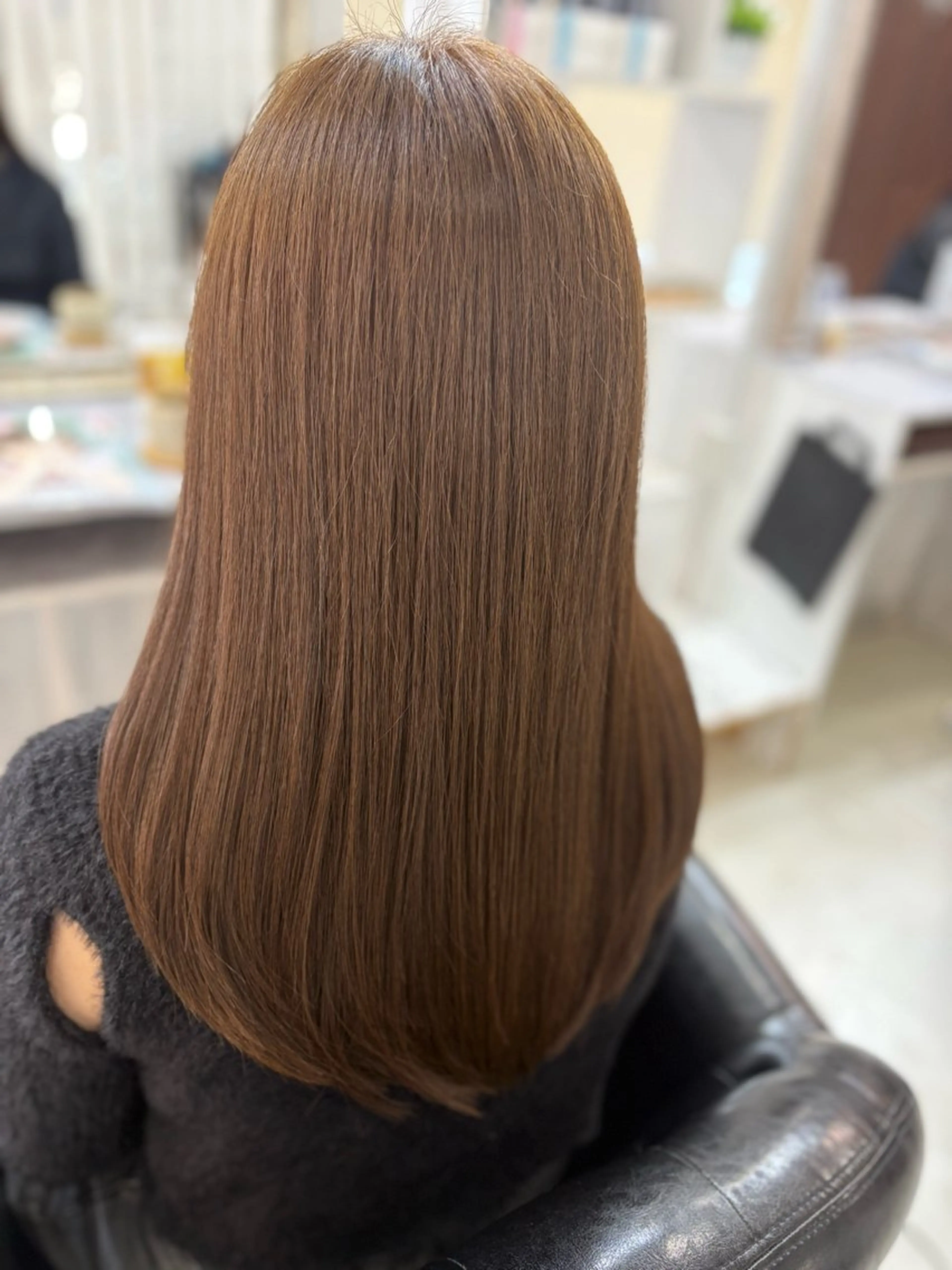 カラー ベージュカラー ブリーチ ダブルカラー ミルクティーベージュ ブリーチなしカラー ヘアカラー トリートメント CROSS⭐️ さいとうのヘアスタイル