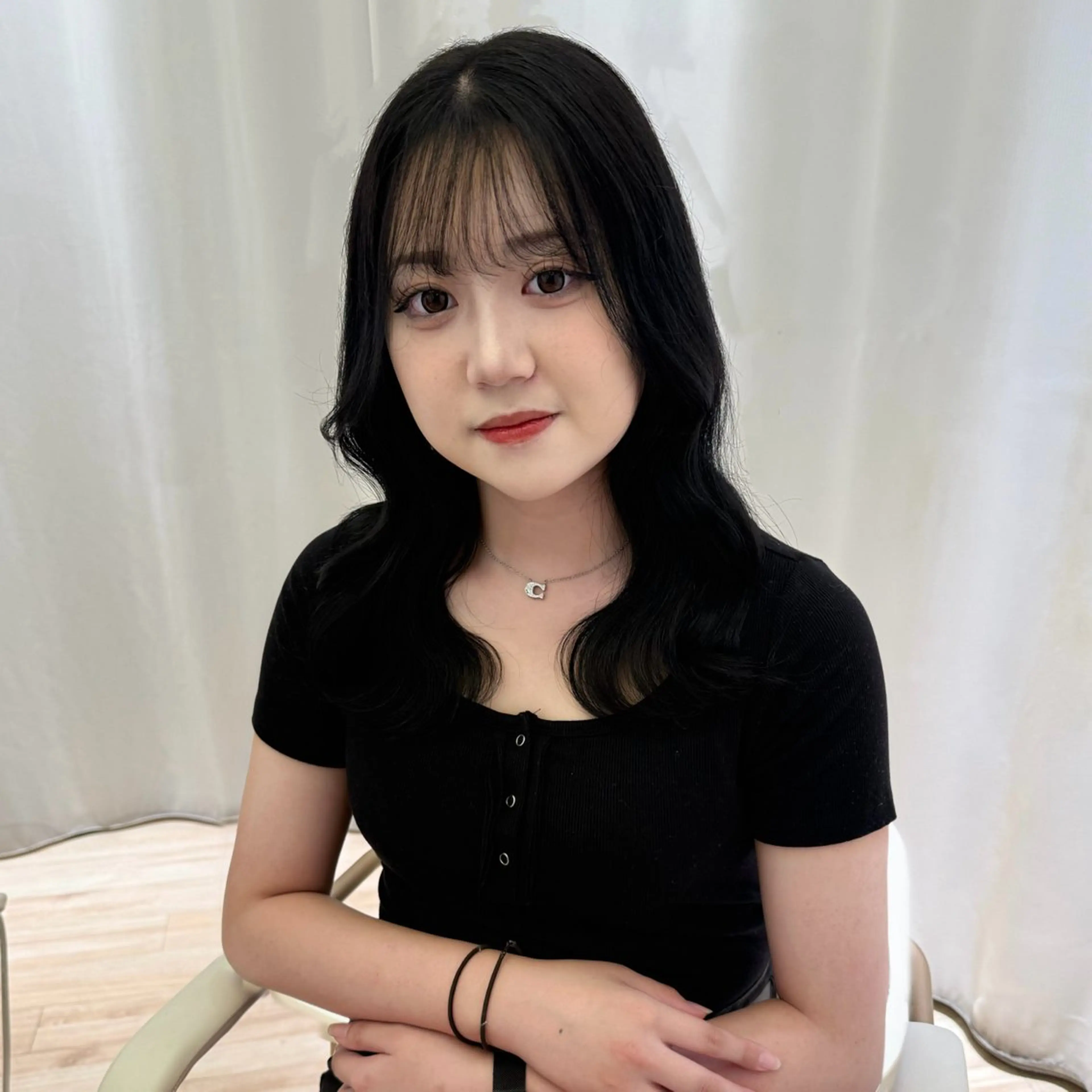 韓国系艶髪目指したい方☝🏻🫧【艶髪MAX暗髪カラー🖤✨】の写真