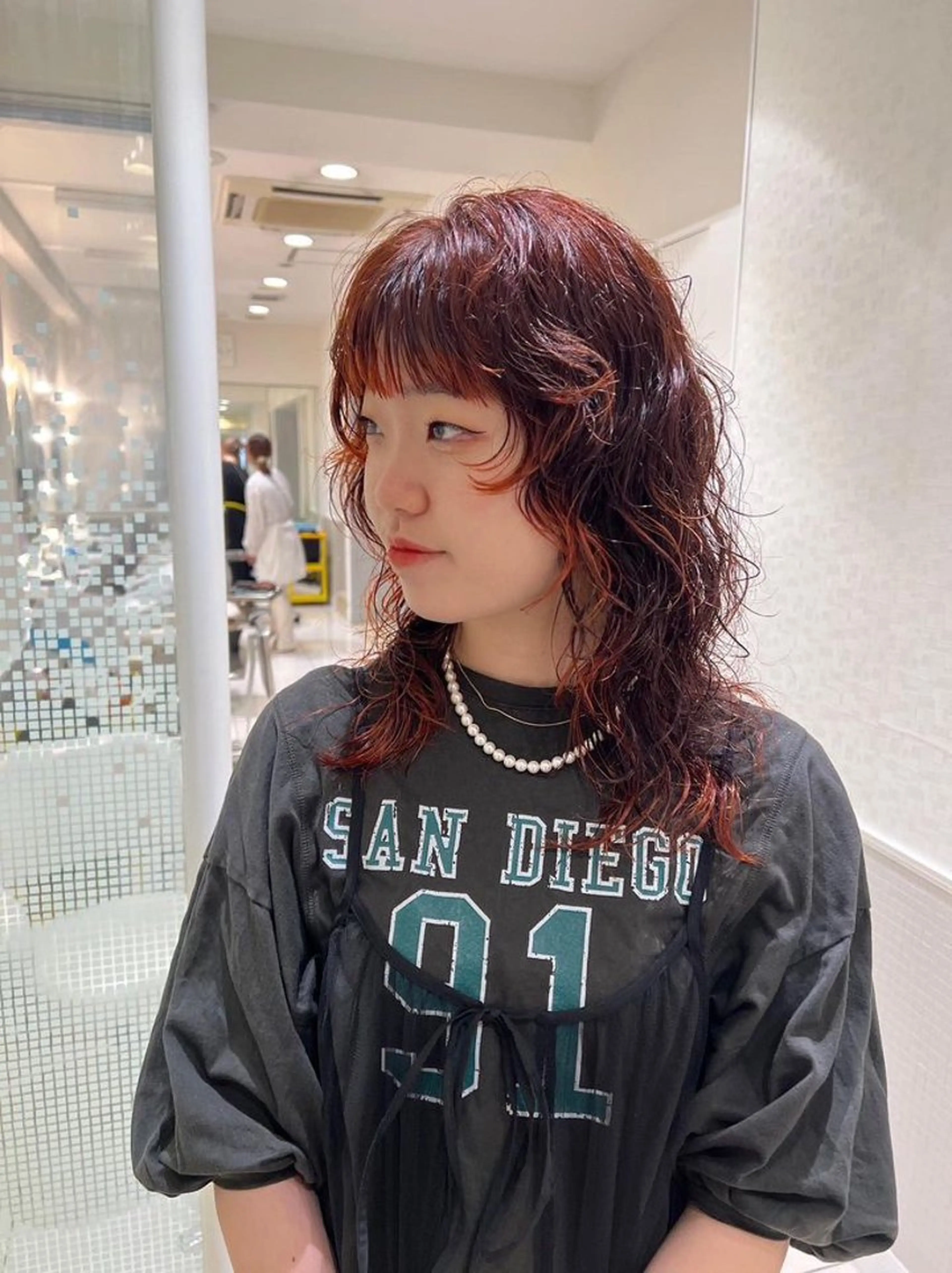 【朝のお手入れが楽ちん💡】カット+パーマ+韓国トリートメントの写真