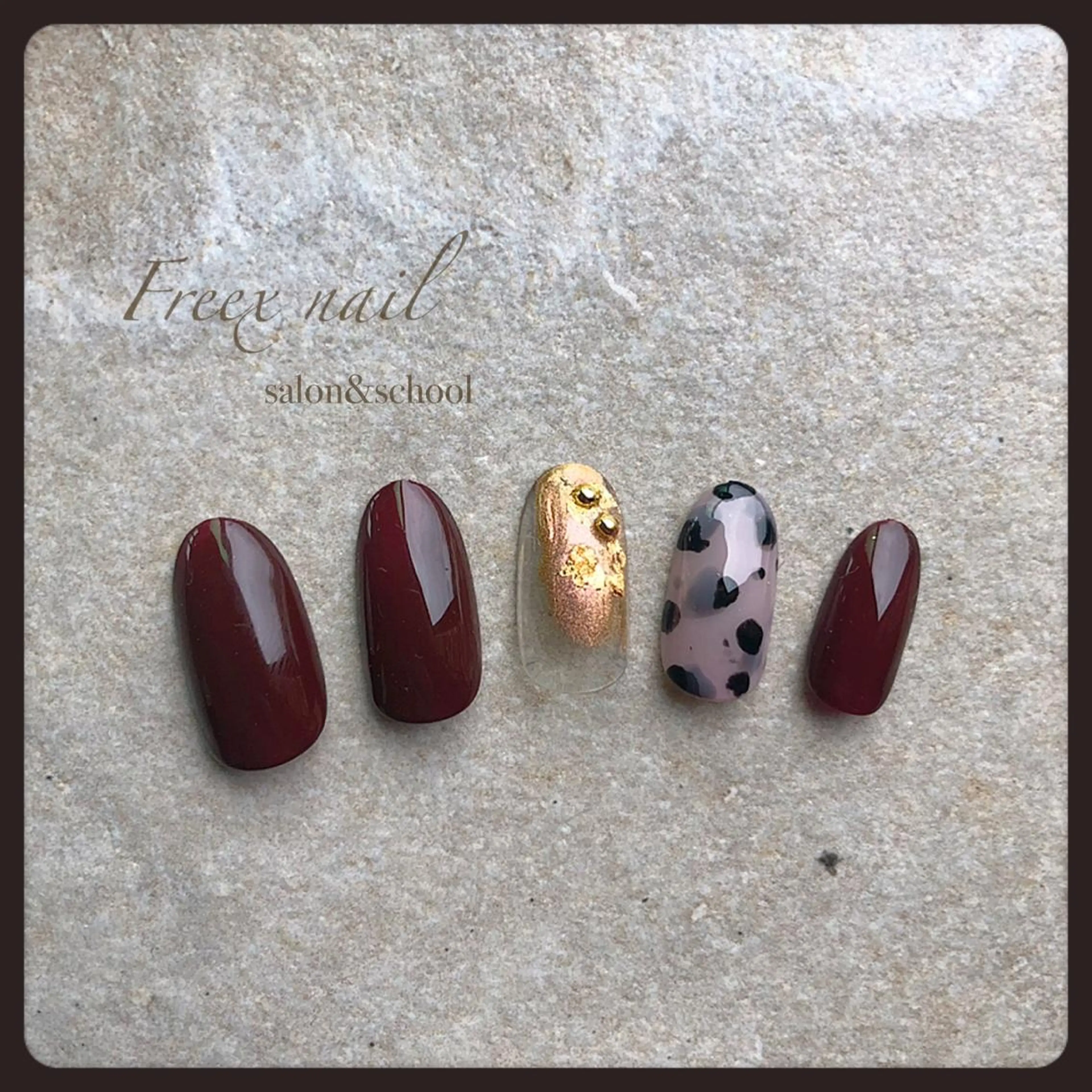 ネイル アニマル柄 Freex nail所属・freex nail /ニュアンス/個性派のネイルデザイン