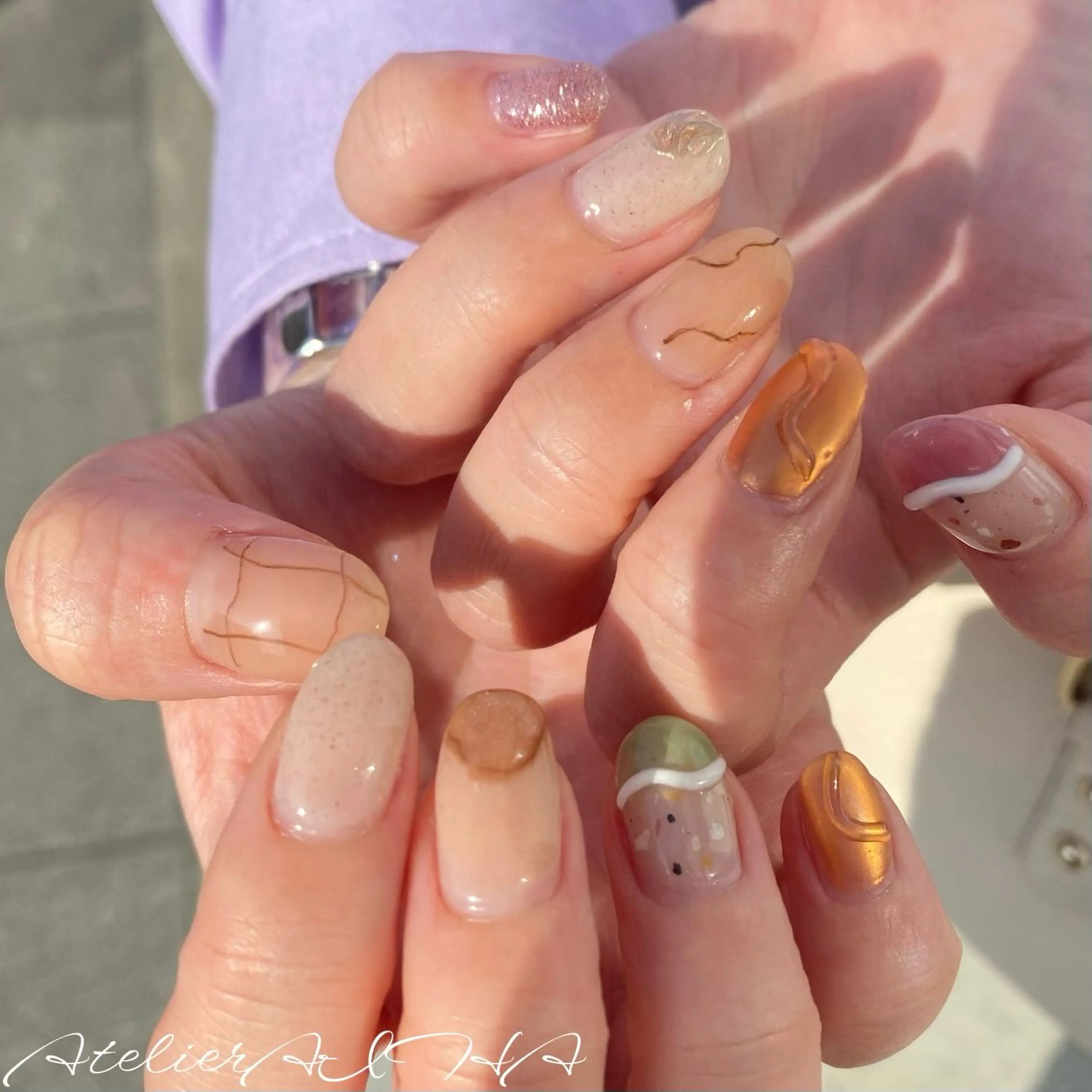 ネイル ハンドネイル アトリエAIHA所属・アトリエAIHA★ フィルイン推奨サロンのネイルデザイン