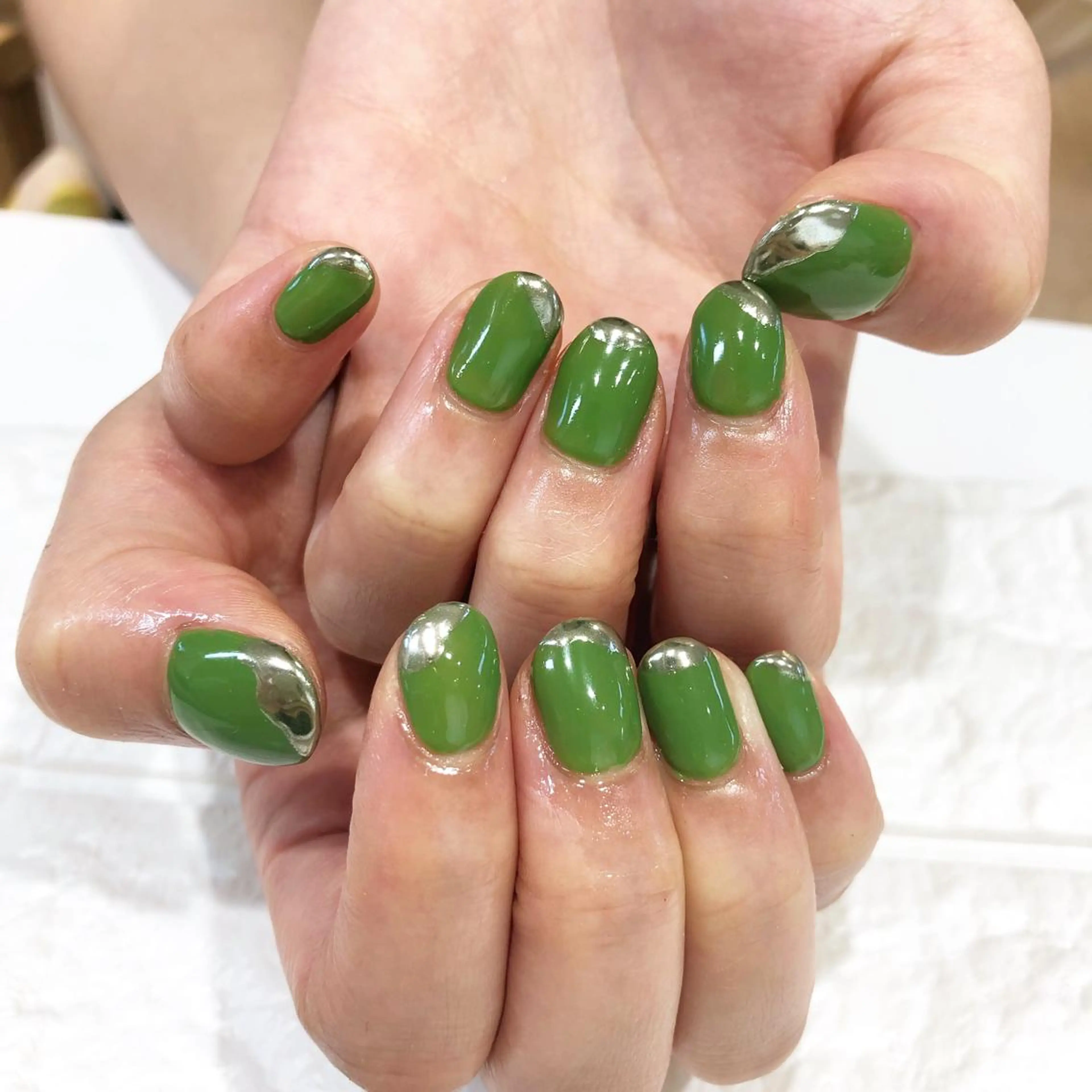 ネイル アートネイル ミラーネイル ニュアンスネイル ワンカラーネイル rina eye&nailのマツエク・マツパデザイン