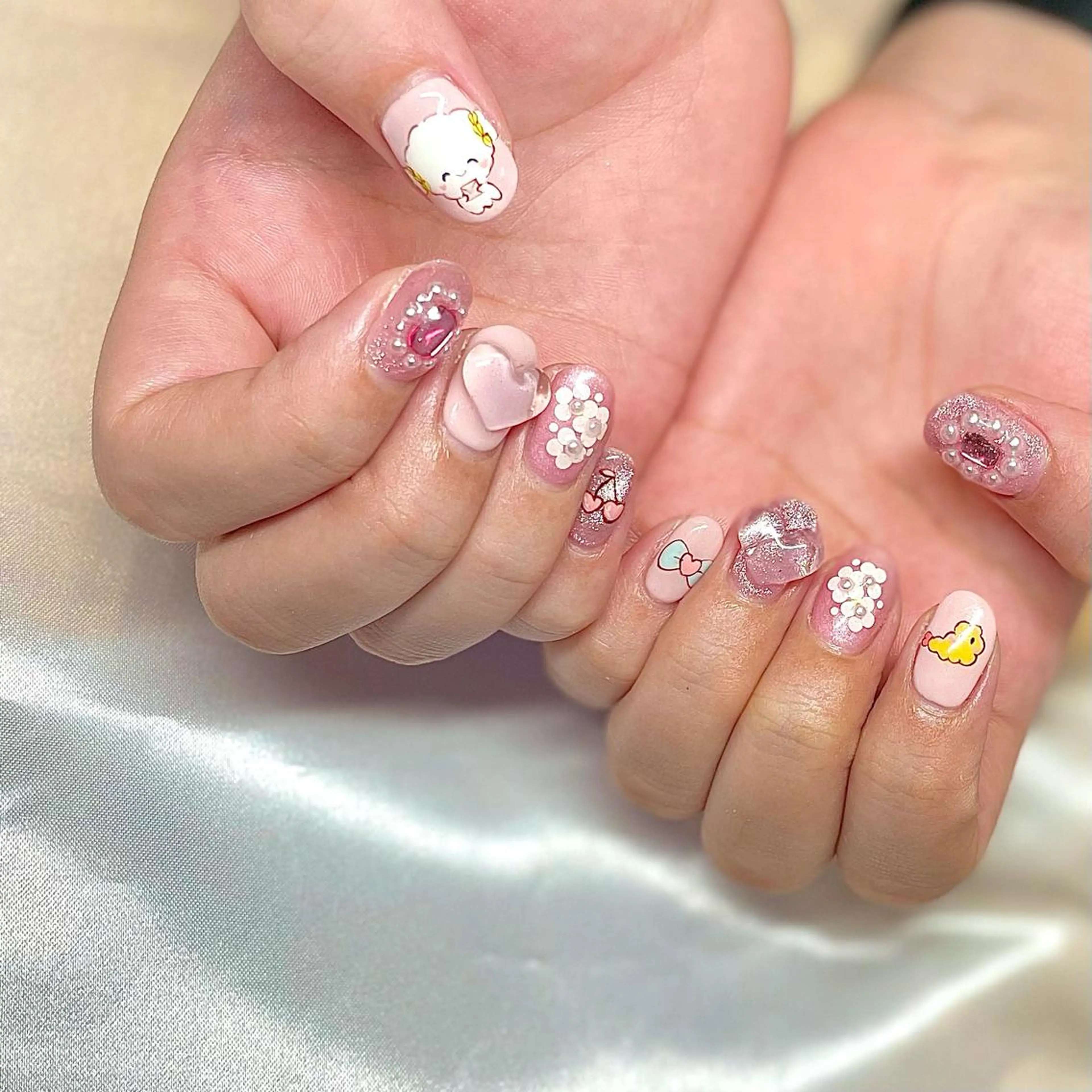 ミディアム カラー パーマ ヘアアレンジ メンズ キッズ ネイル マツエク・マツパ nail&eye Aoのマツエク・マツパデザイン