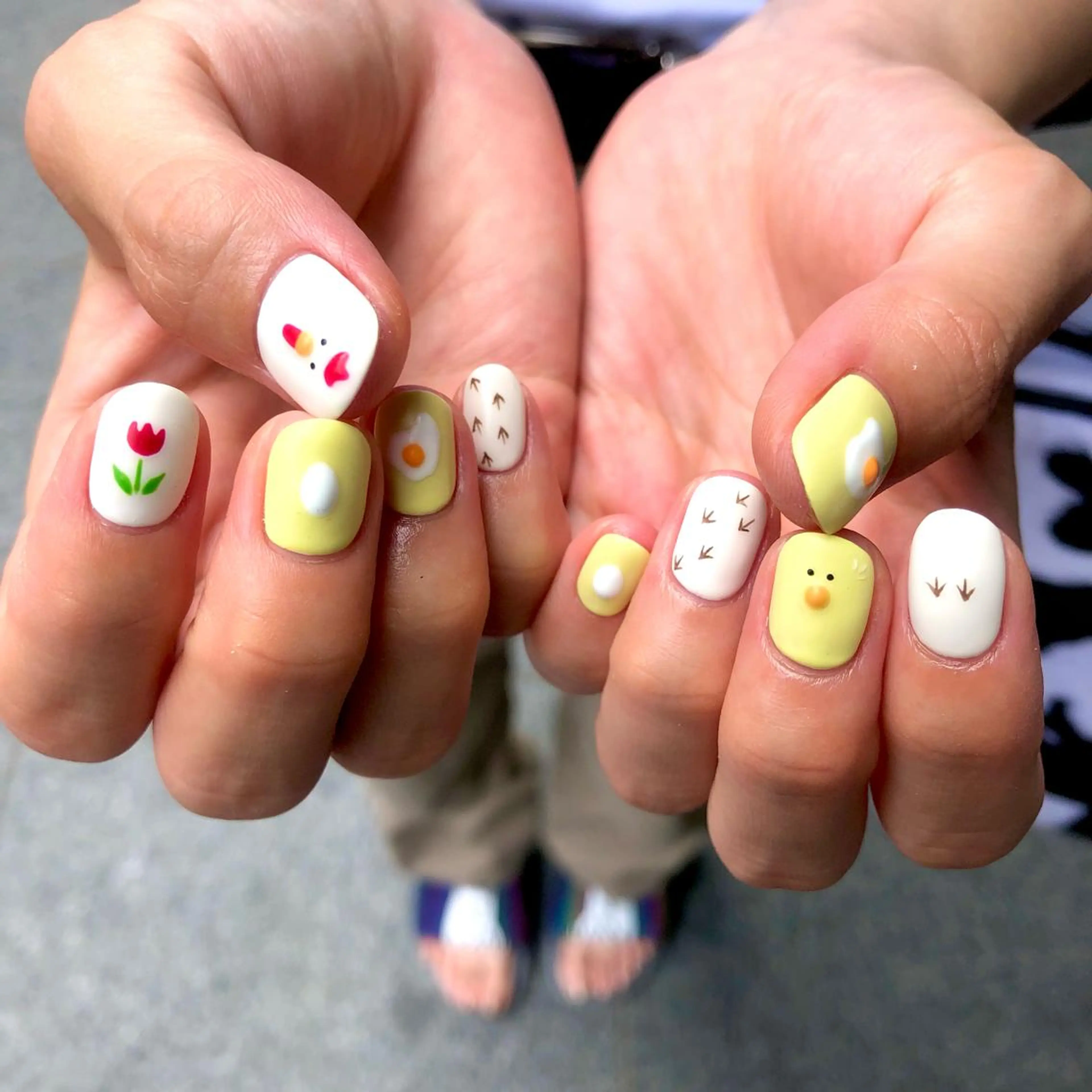 ネイル ハンドネイル 🧁🥕 asukaのネイルデザイン