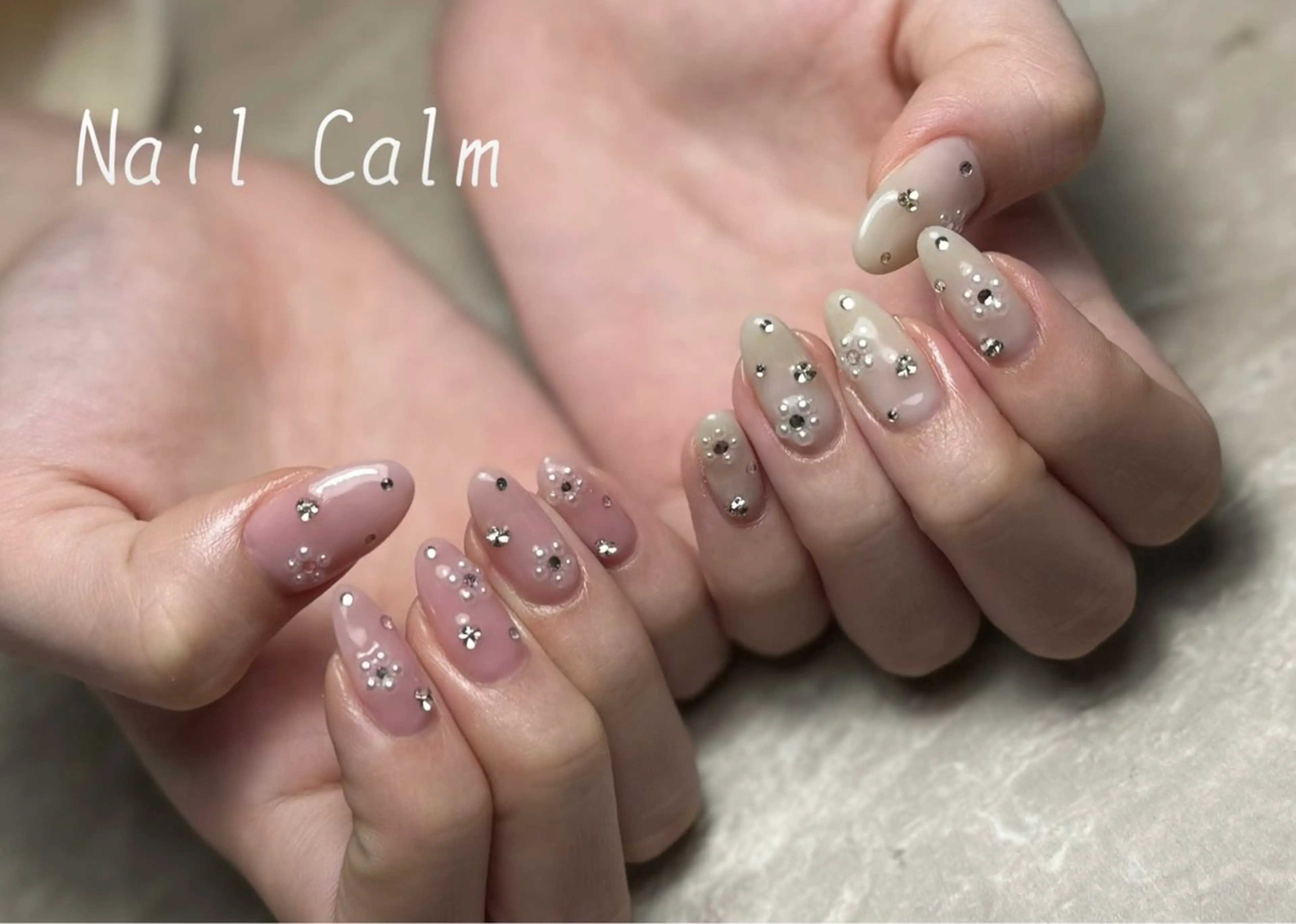 ネイル フラワーネイル ハンドネイル Nail Calm所属・プライベートサロン Calmのネイルデザイン