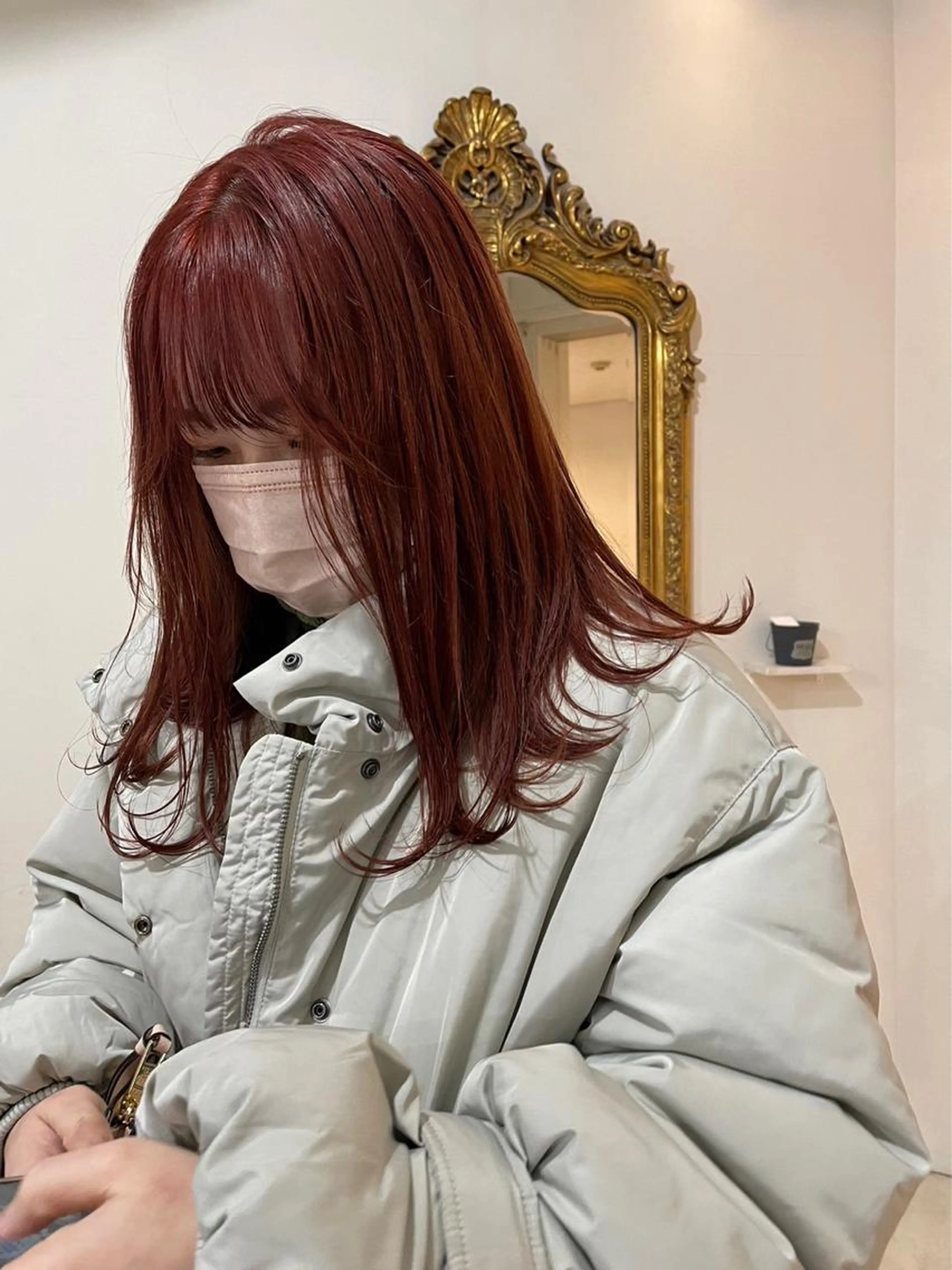 【⛄️秋冬オススメ⛄️】暖色ブリーチ無しカラー➕潤い DeepLayerトリートメントの写真