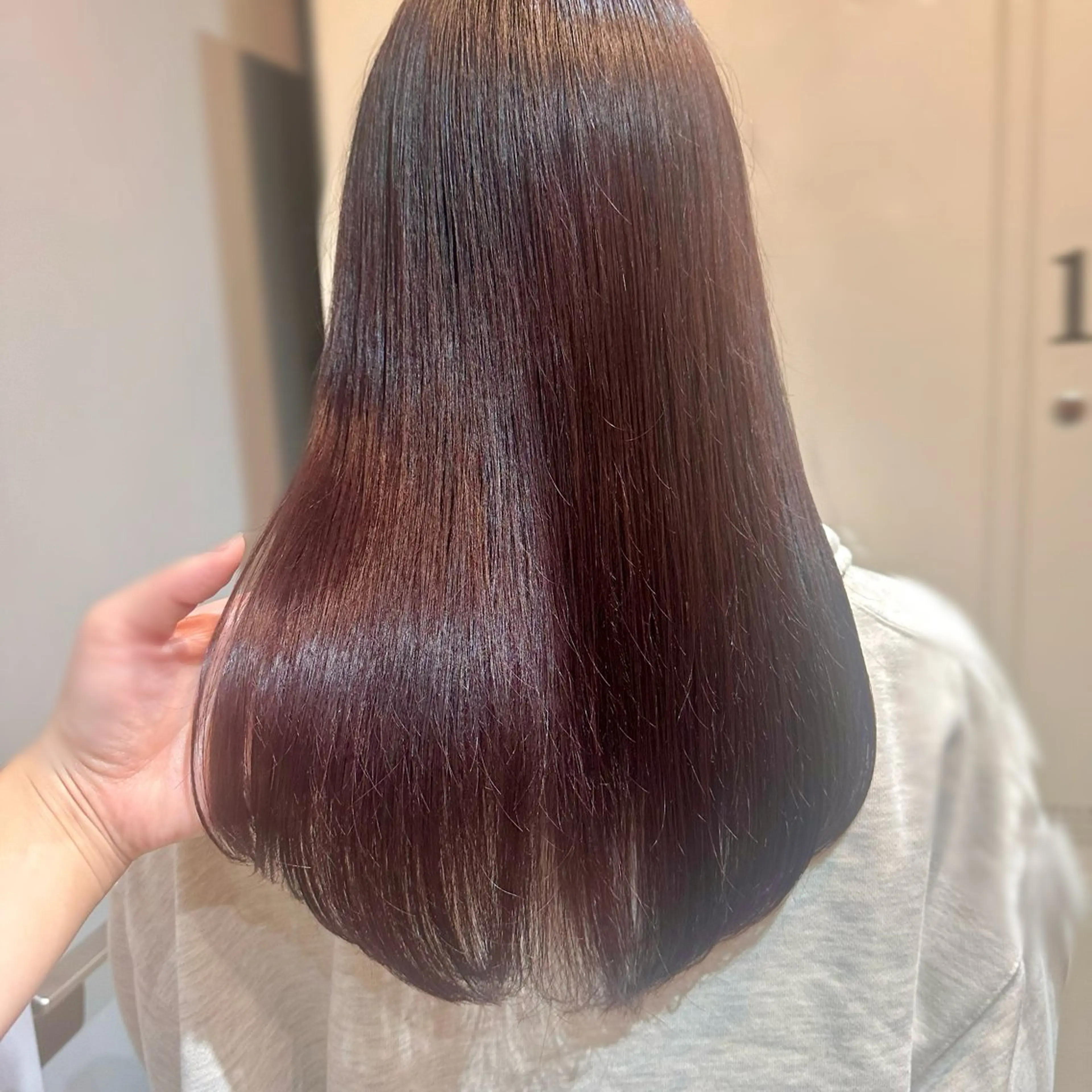 セミロング カラー ヘアアレンジ 縮毛矯正 縮毛矯正+モテカラー 🎀✨mihoのヘアスタイル