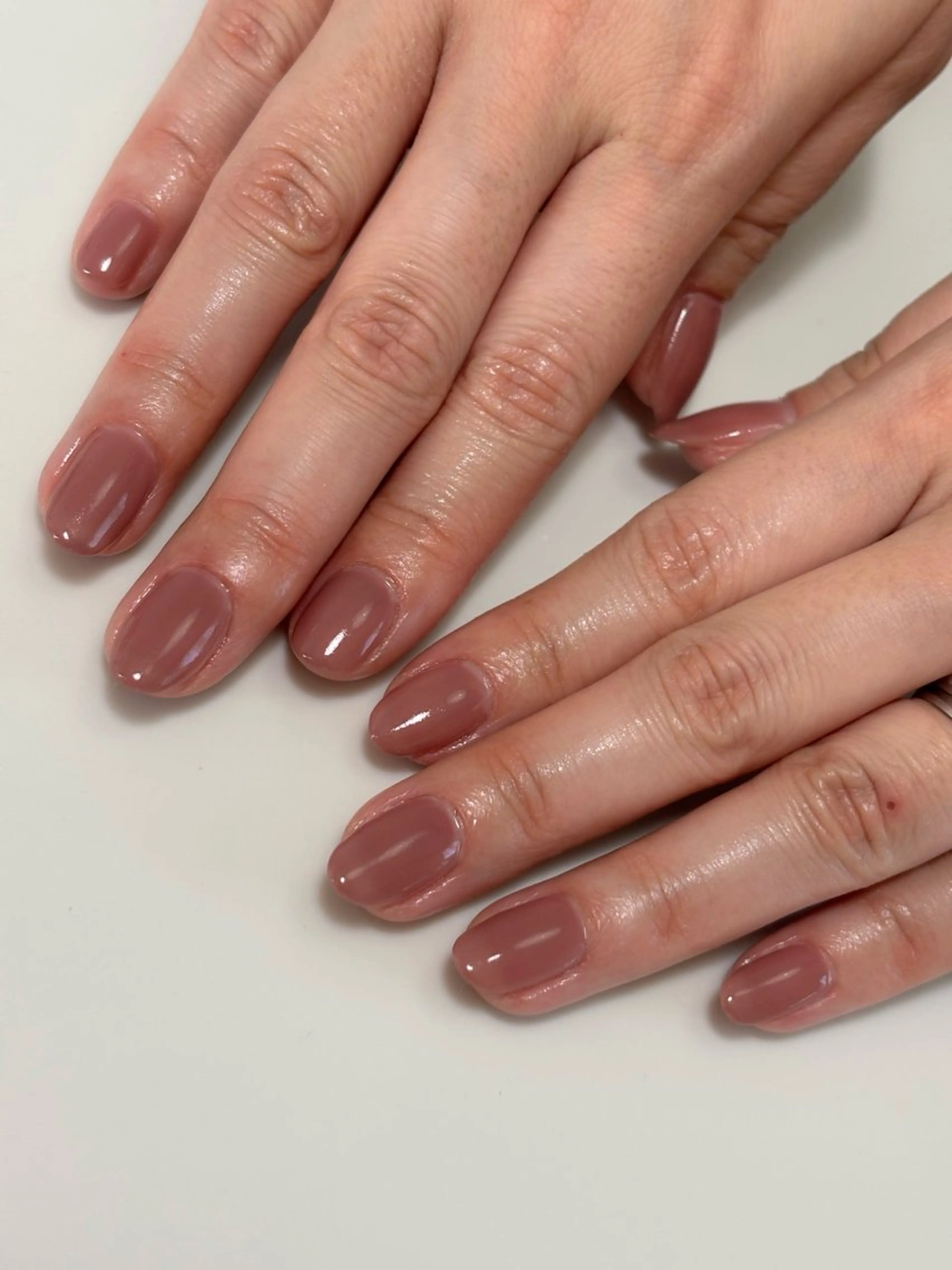 ネイル ワンカラーネイル ピンク 春ネイル ハンドネイル nail salon runoのネイルデザイン