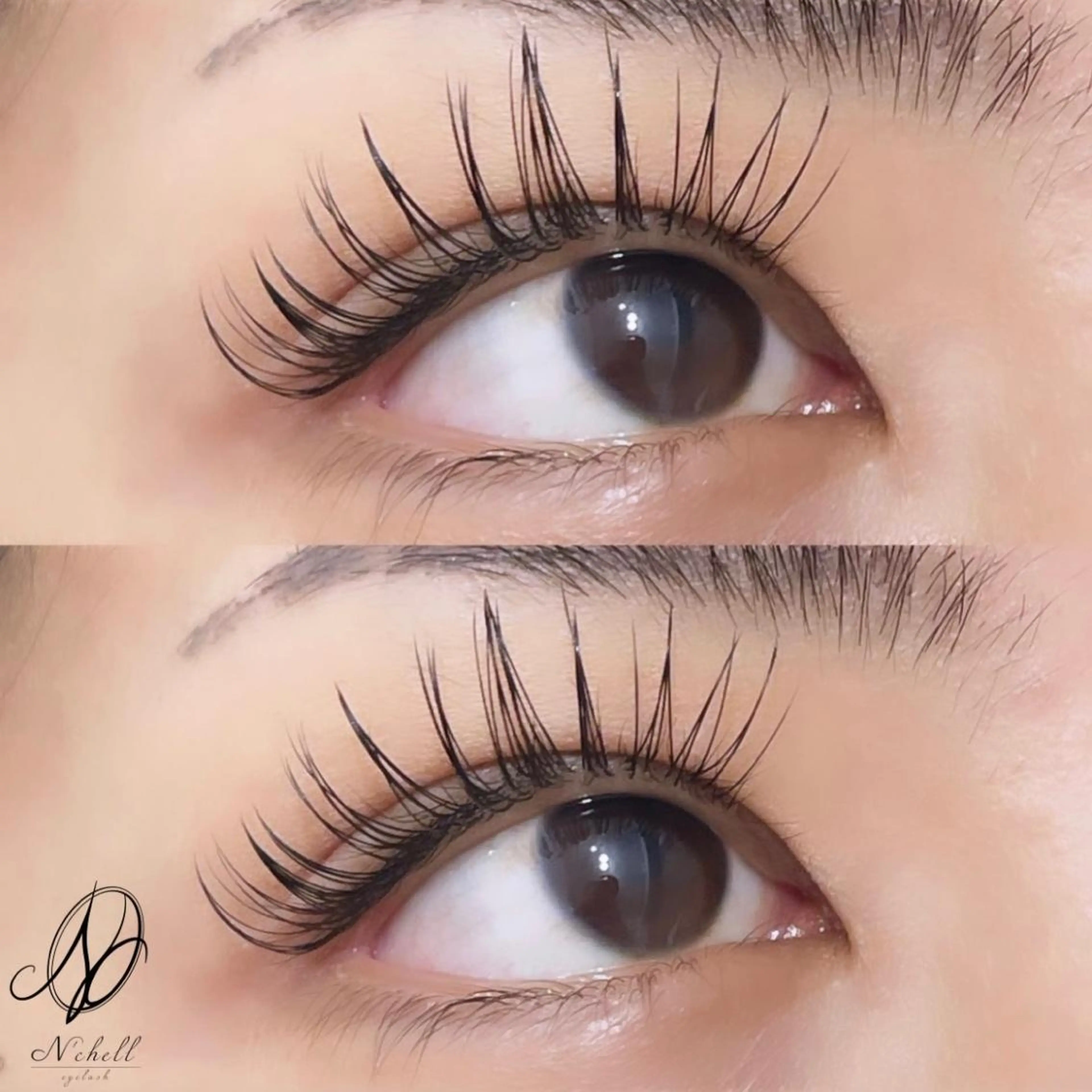 マツエク・マツパ 付け放題 フラットラッシュ マツエク 大阪梅田 ナシェル Kako🦋のマツエク・マツパデザイン