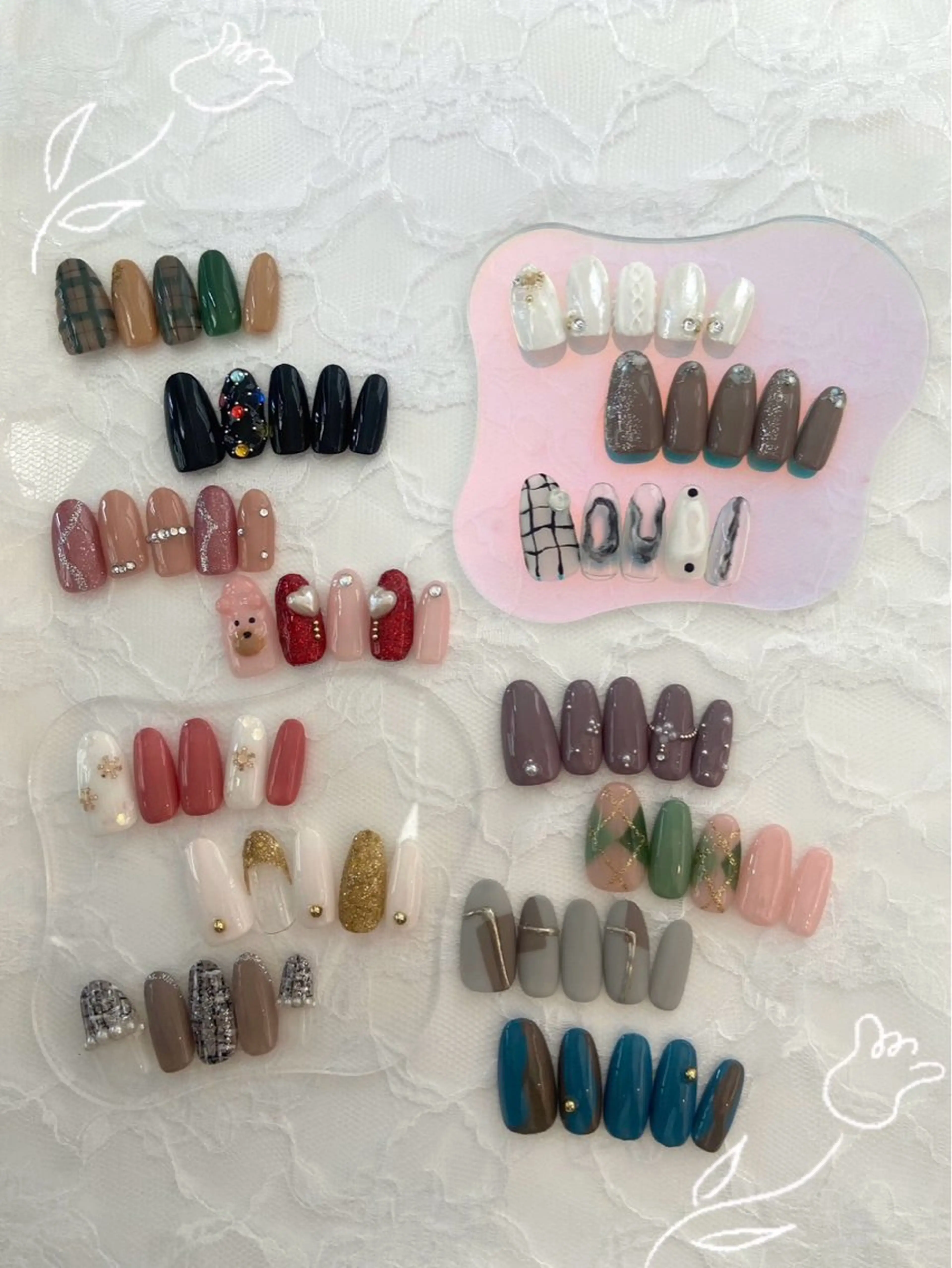 ミディアム ネイリストアカデミー 田中のネイルデザイン