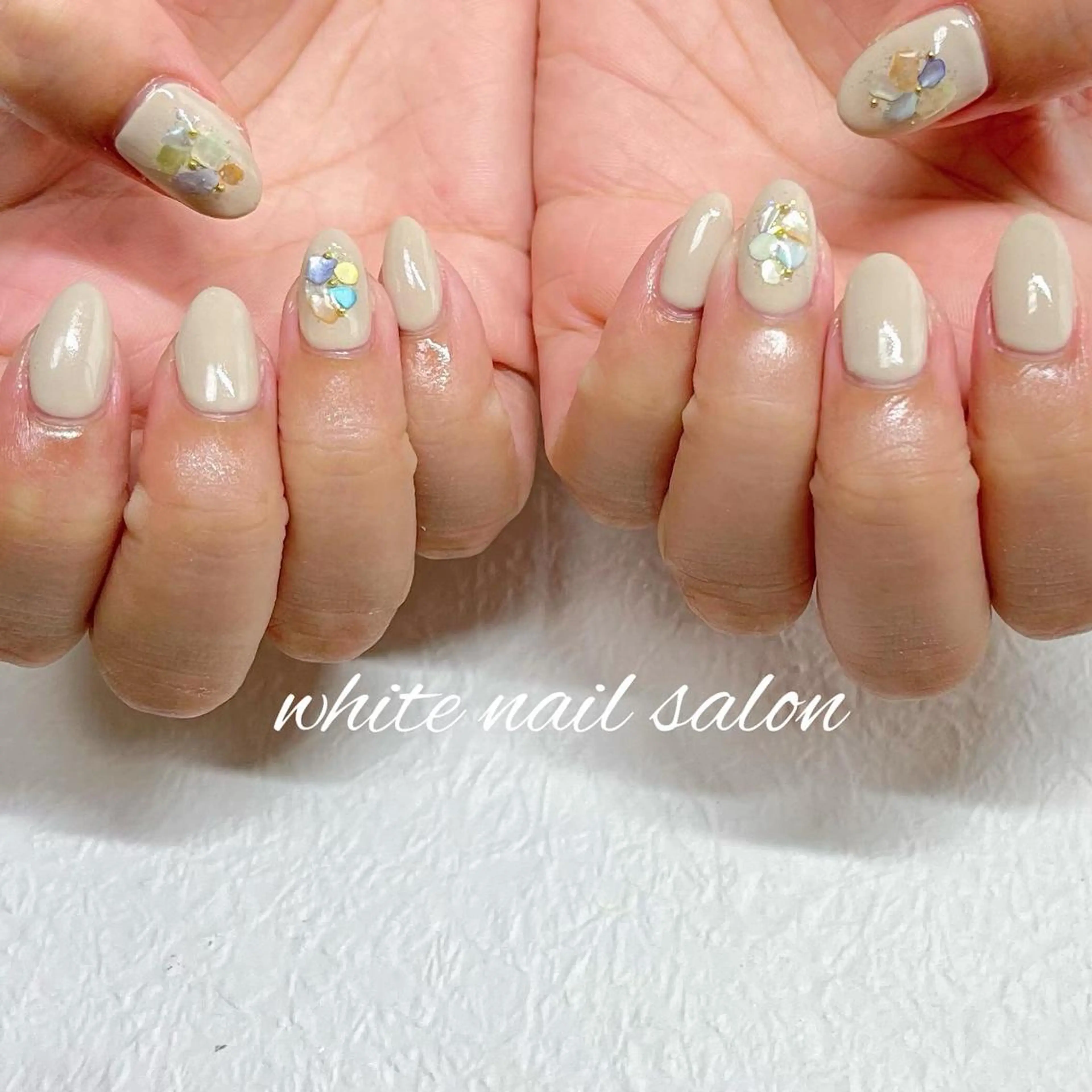 ネイル フットネイル ジェルネイル ハードジェル ラメ(グリッター) 持ち込み ハンドネイル white nail salonのネイルデザイン