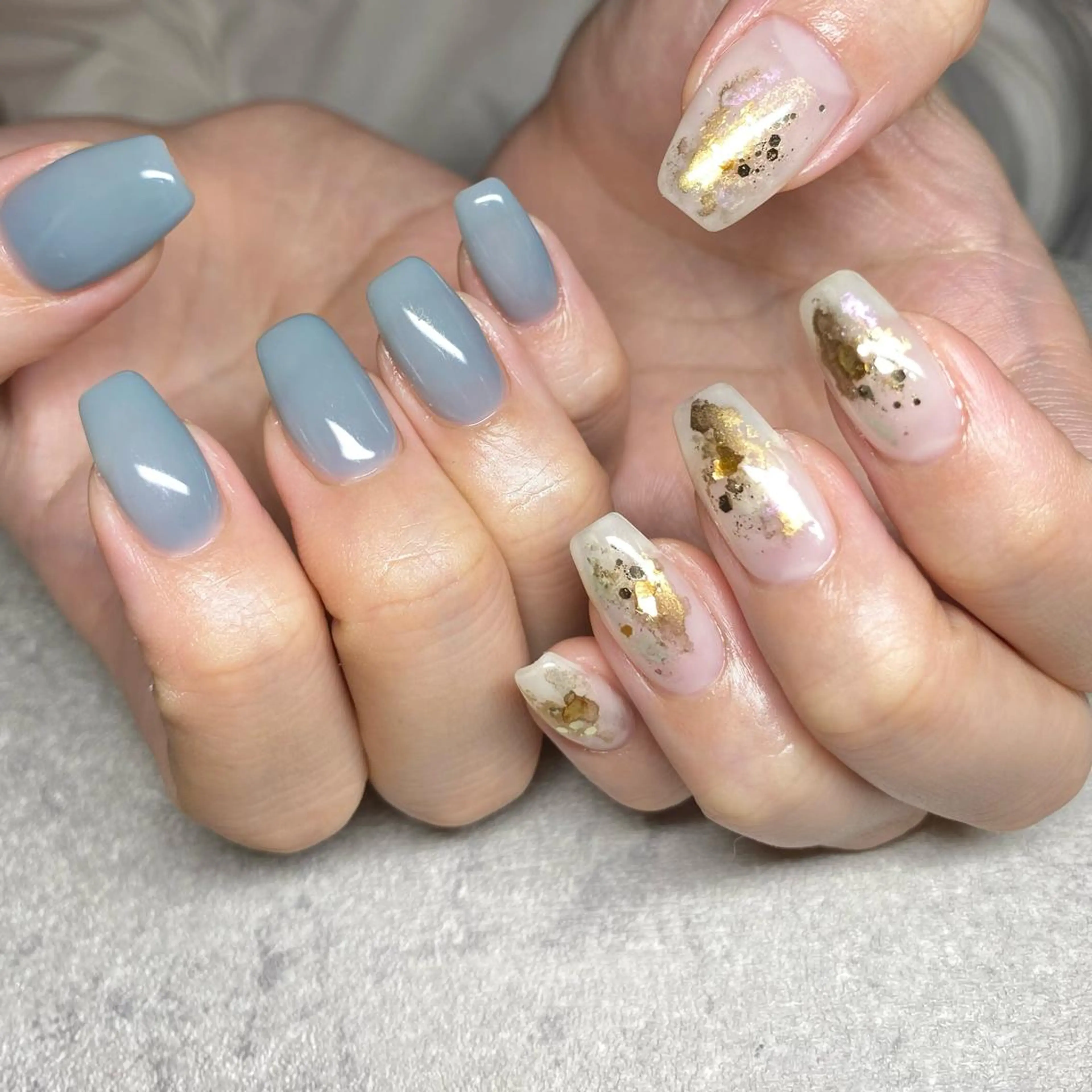 ネイル アートネイル ニュアンスネイル 春ネイル 夏ネイル ハンドネイル 山田 貴子のネイルデザイン