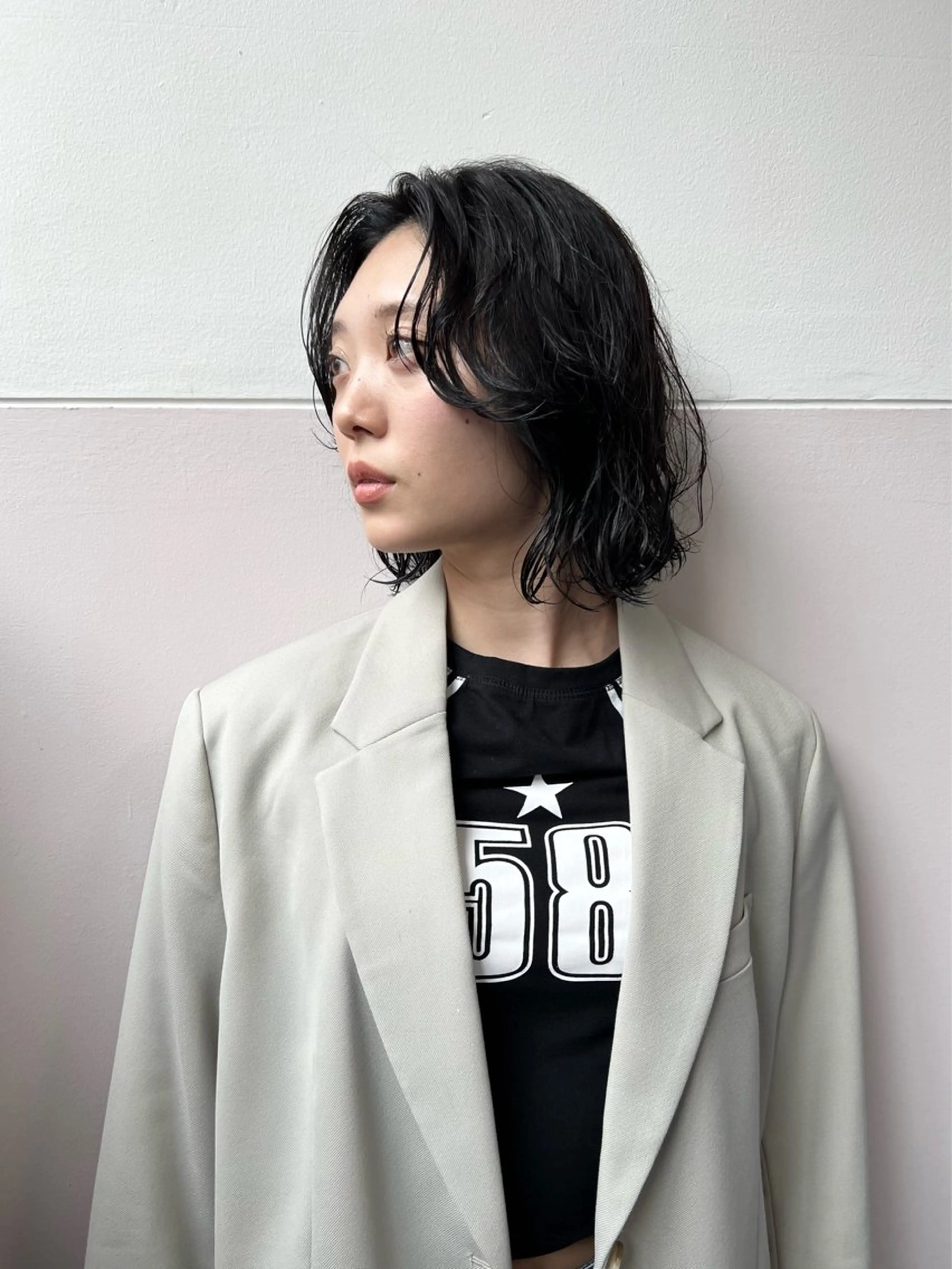 ショート カラー カット パーマ 樫原裕二 /柔らかいカラーのヘアスタイル