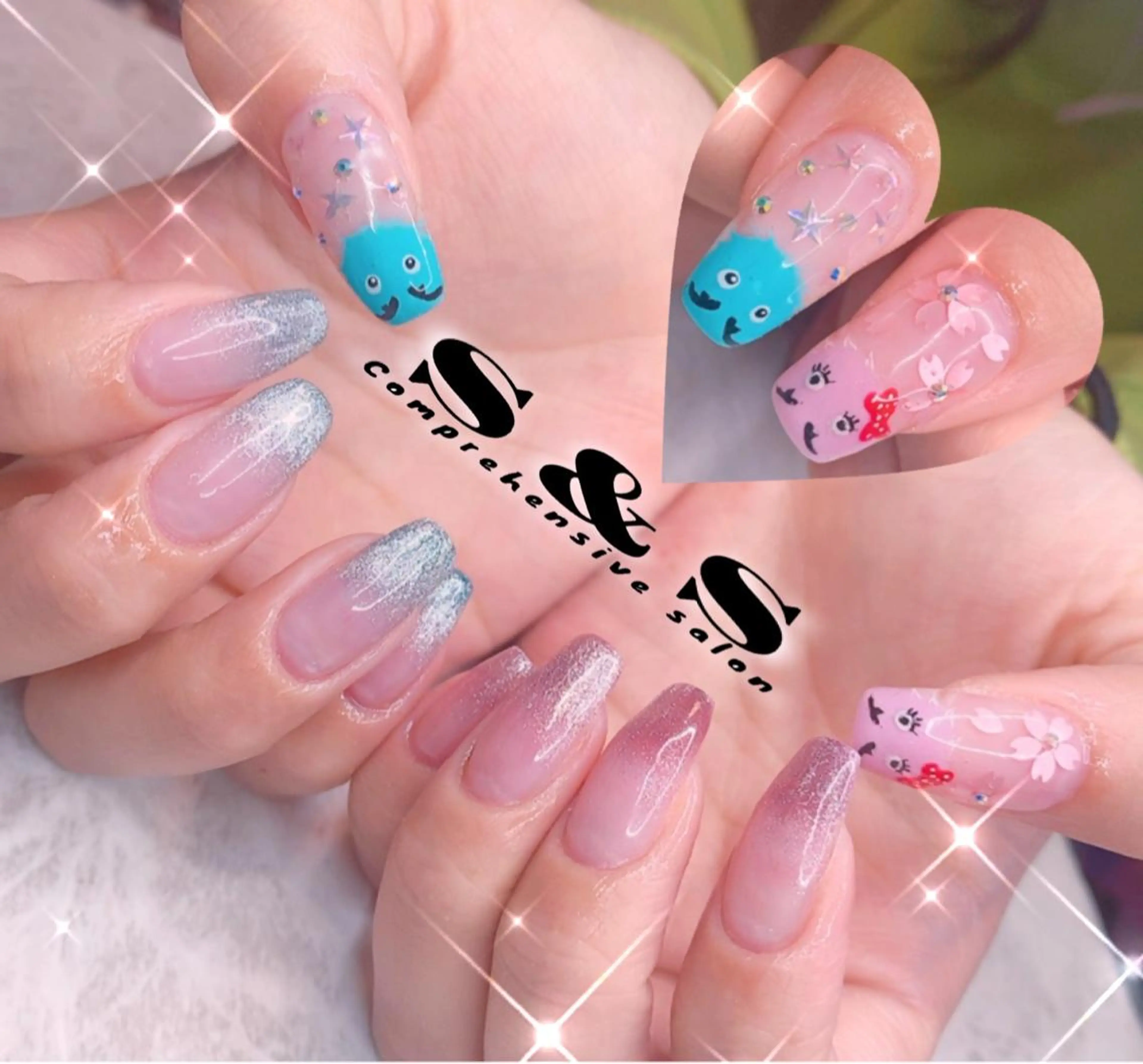 ネイル アートネイル 長さ出し メンズネイル 持ち込み スカルプネイル S&S 村田小百合のネイルデザイン