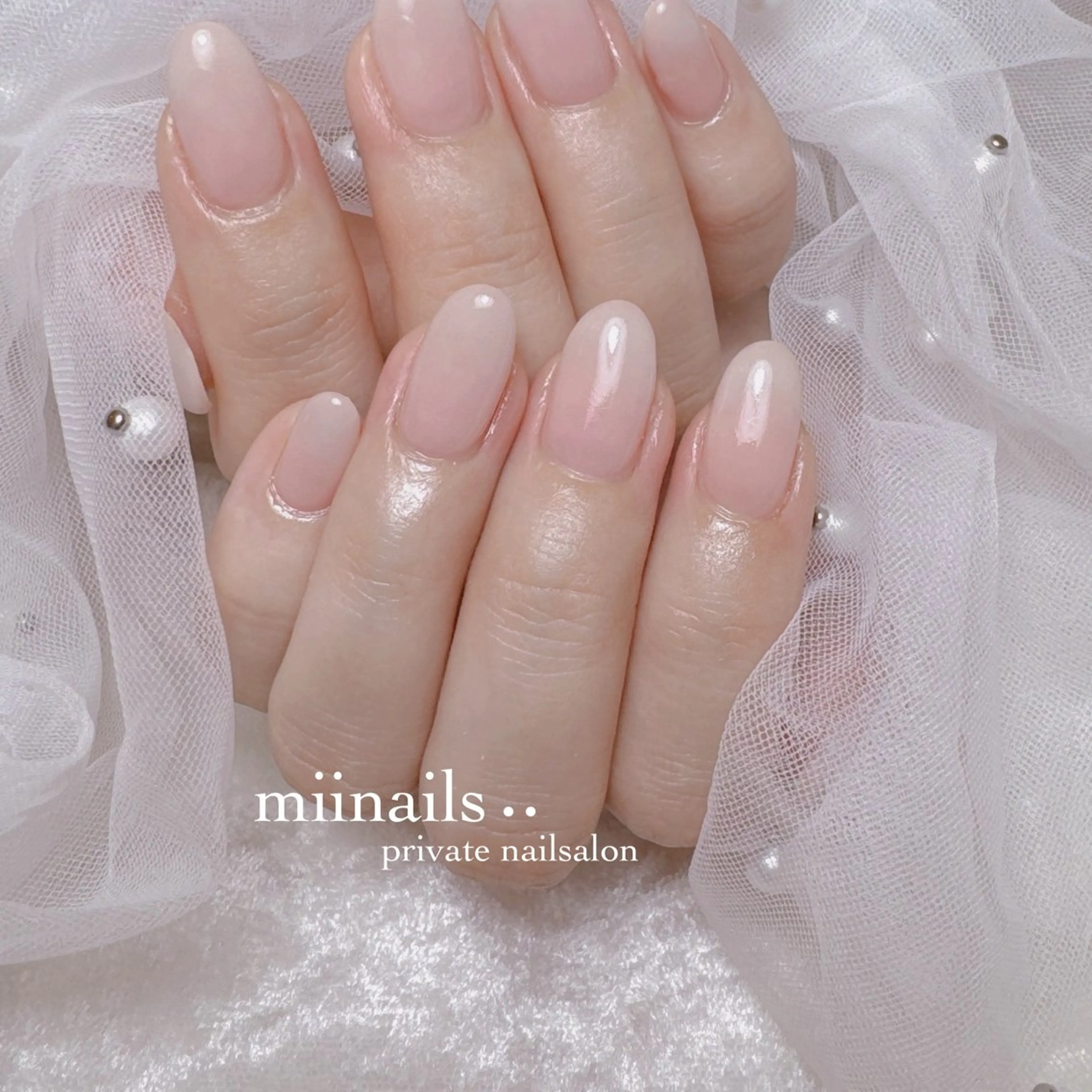ネイル 韓国ネイル マグネットネイル ワンホンネイル ハンドネイル nailsalon miinailsのネイルデザイン