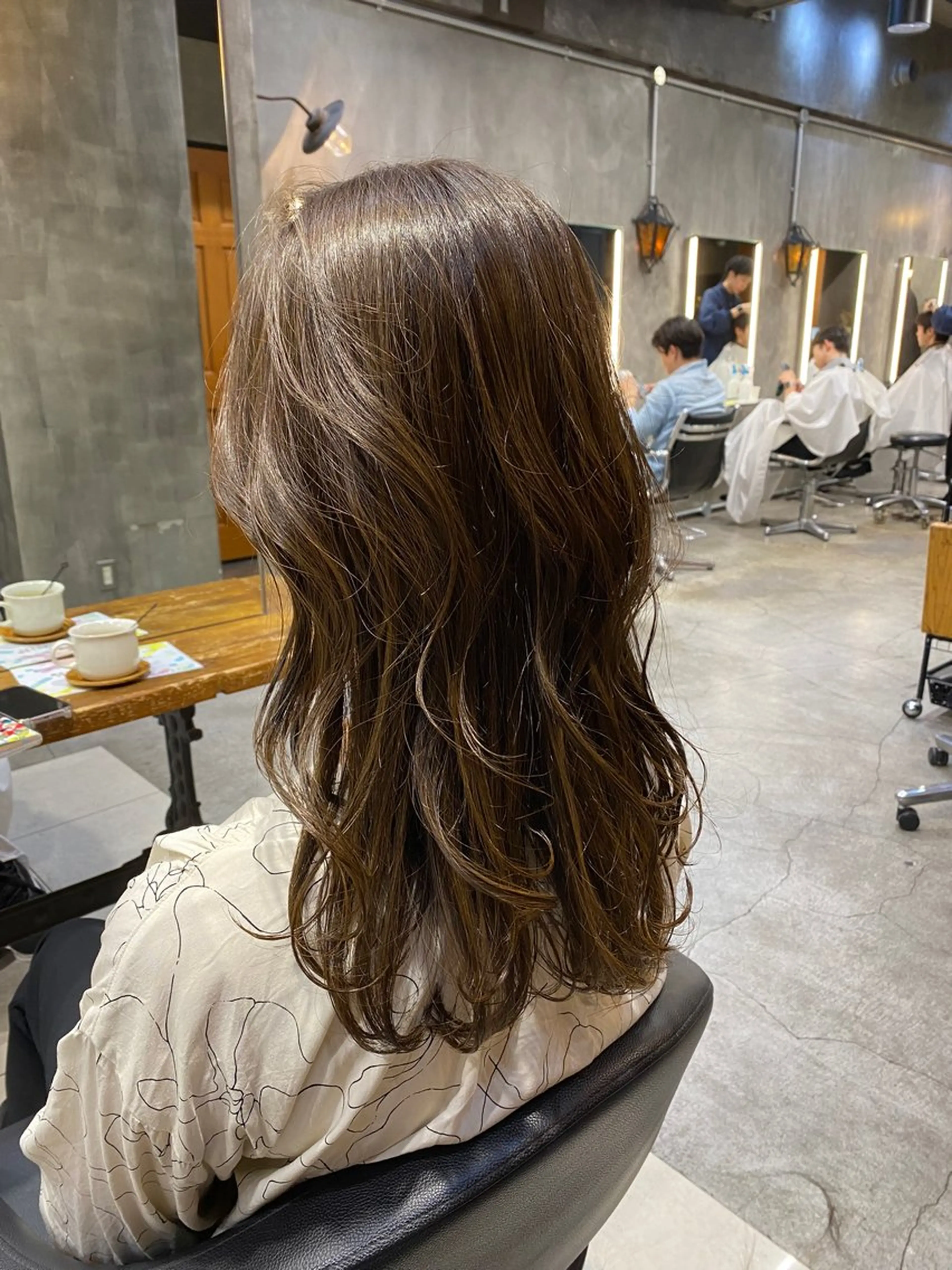 カラー グレージュ カーキグレージュ オレンジ Ms.CHARM所属・透明感カラー🌿 グレージュ🐺陽介のヘアスタイル